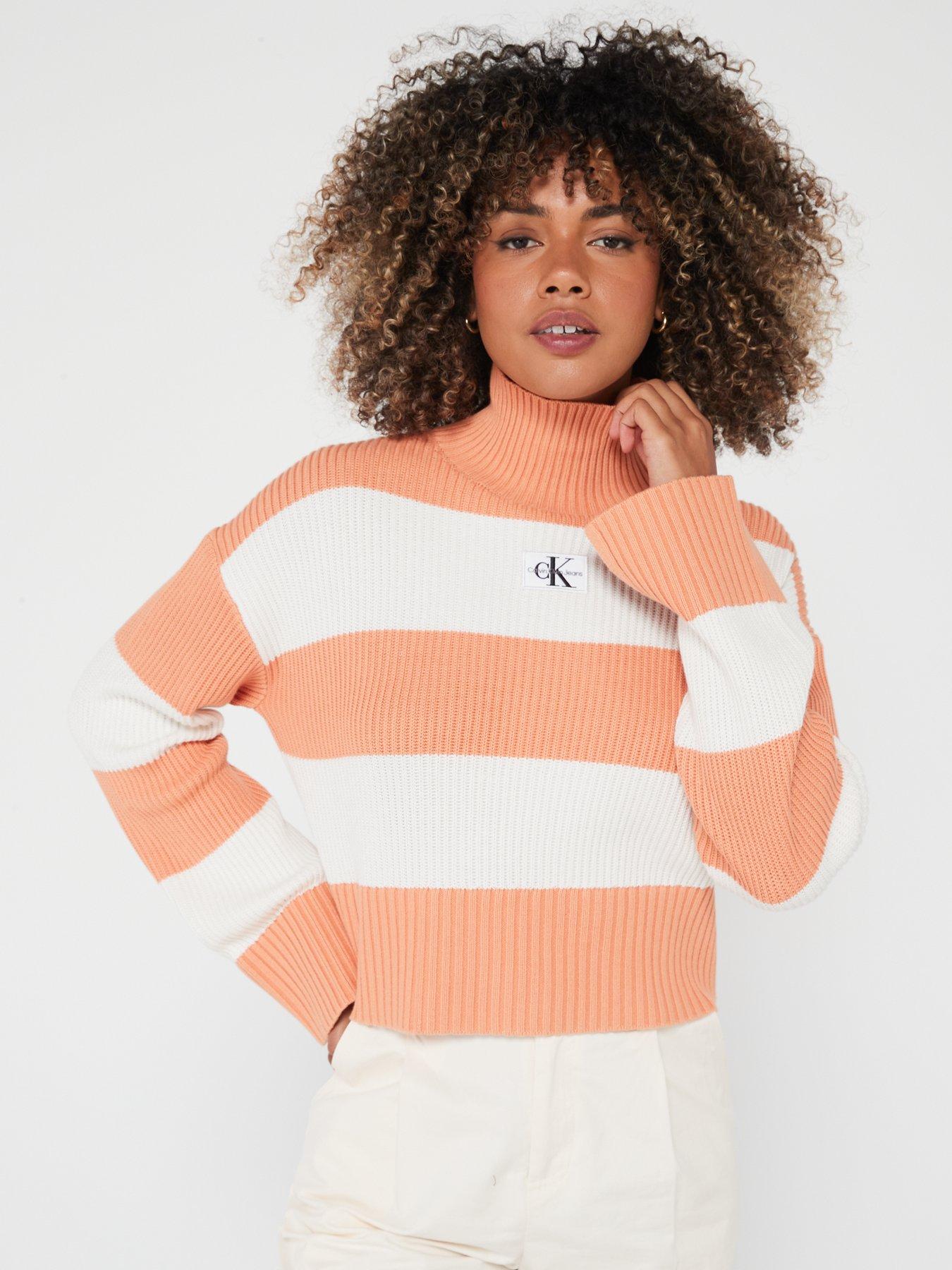 calvin-klein-jeans-logo-rib-stripe-jumper-orange