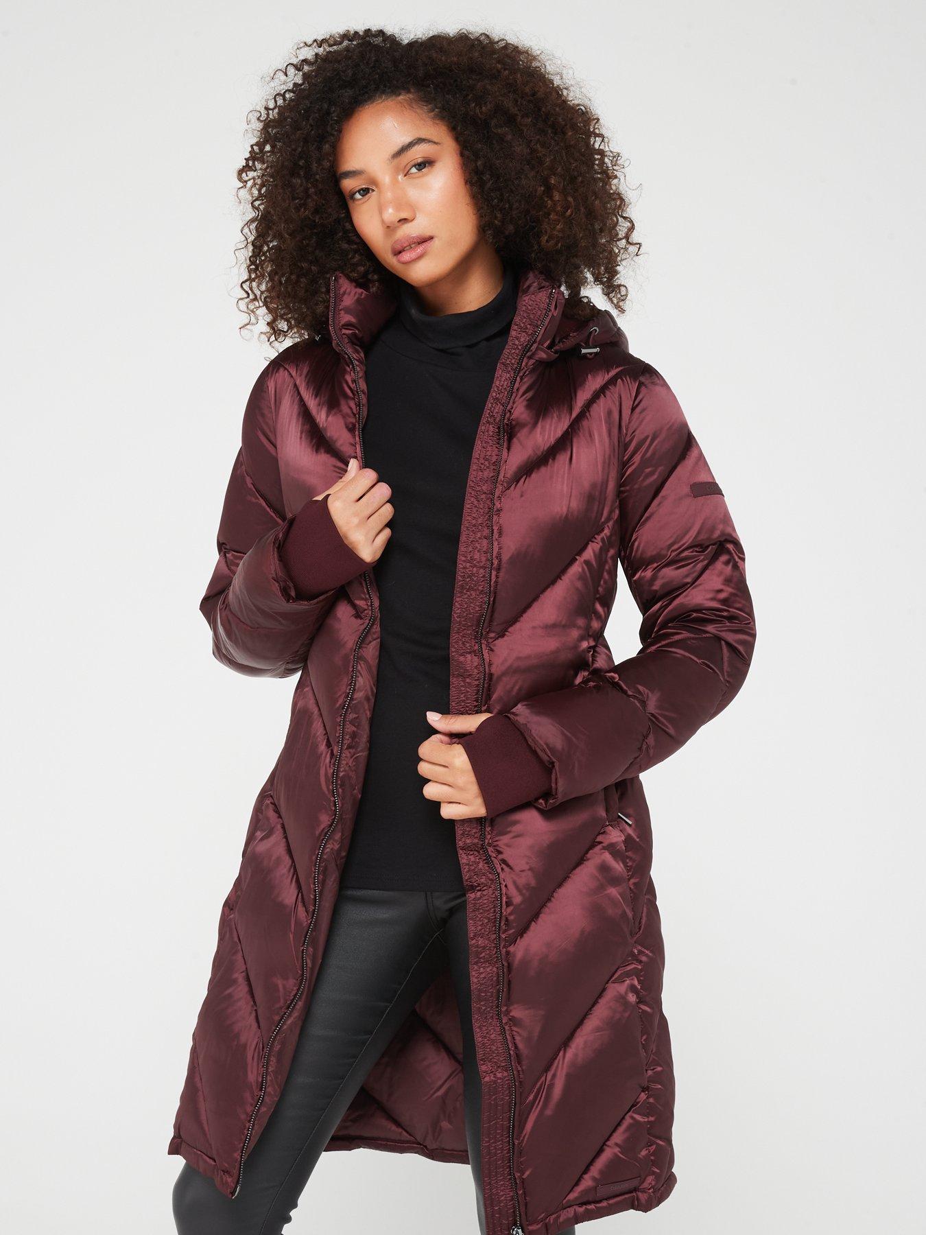 Calvin klein shop burgundy jacket