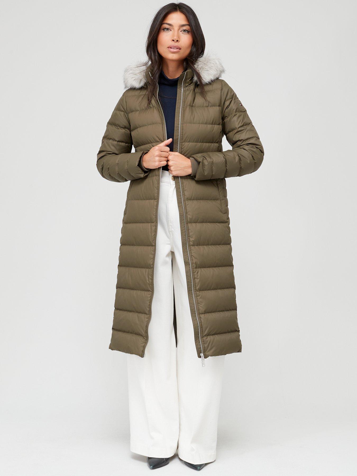 Tyra fitted maxi hot sale coat tommy hilfiger