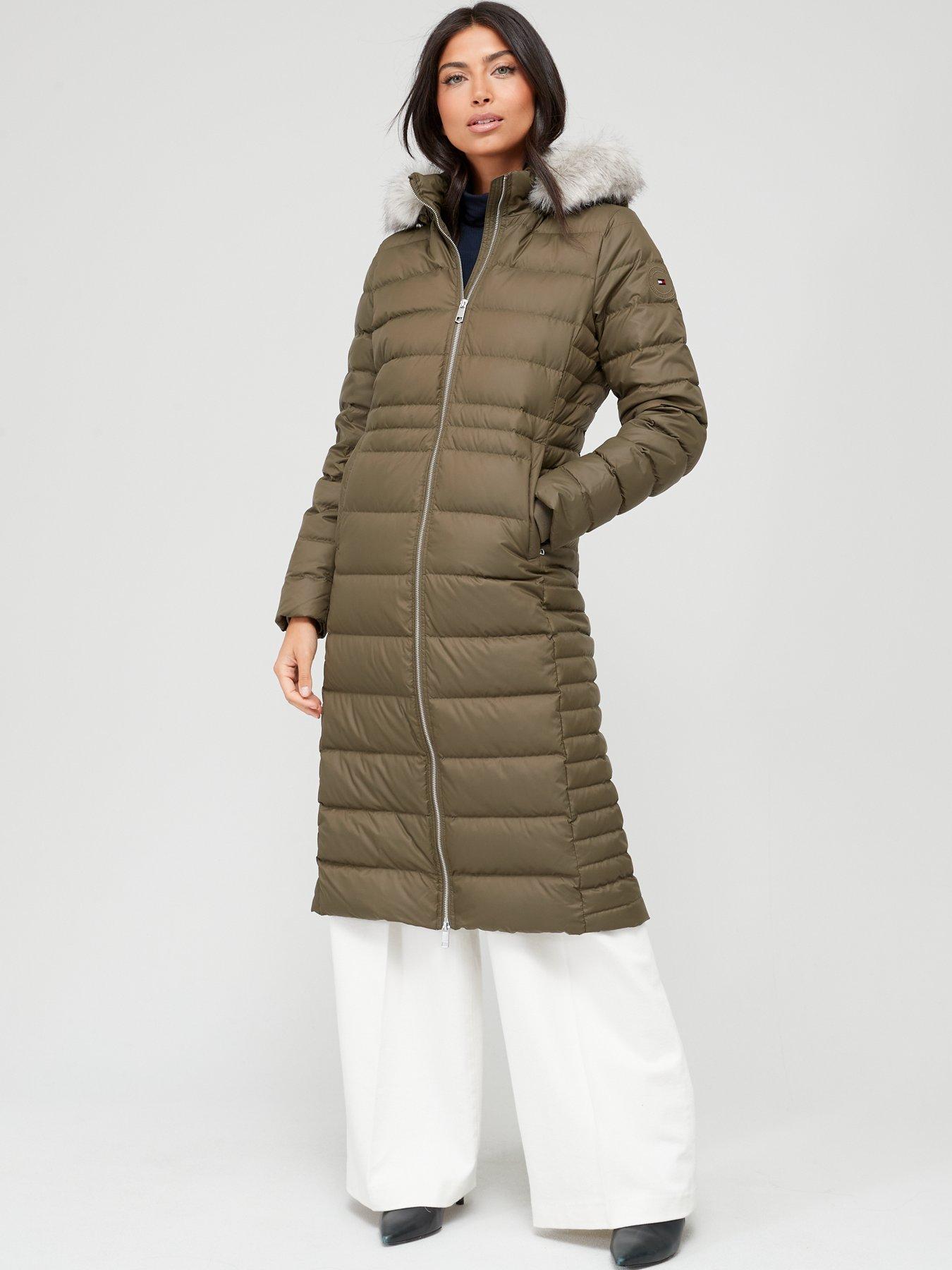 Tyra fitted maxi coat best sale tommy hilfiger