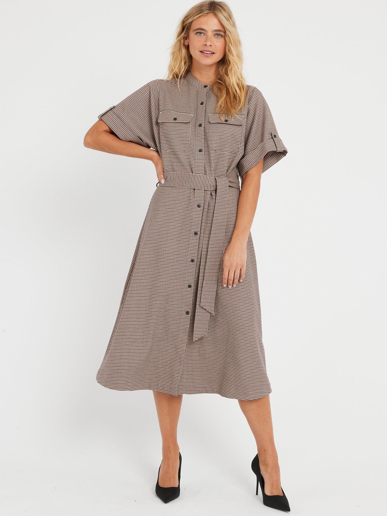 TOMMY HILFIGER Women - Striped midi shirt dress with monogram