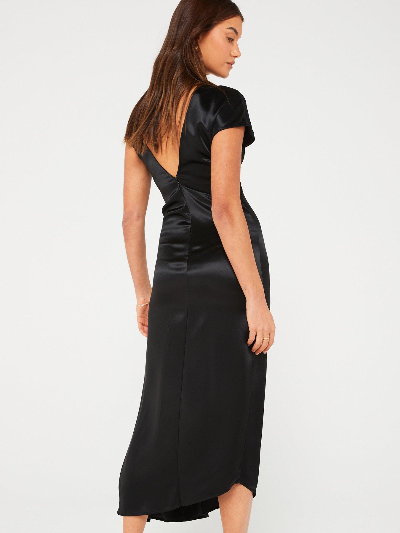 calvin-klein-naia-shine-midi-dress-blackdetail