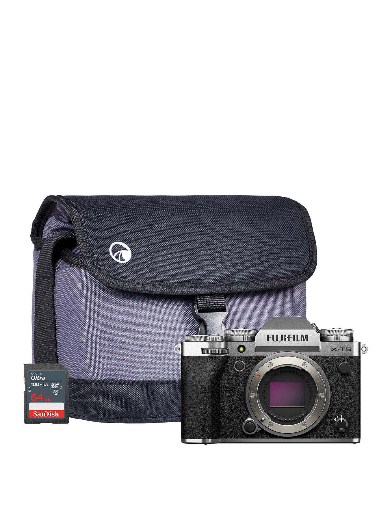 fujifilm-x-t5-mirrorless-digital-camera-body-kit-with-system-bag-amp-64gb-sdxc-card-silverfront