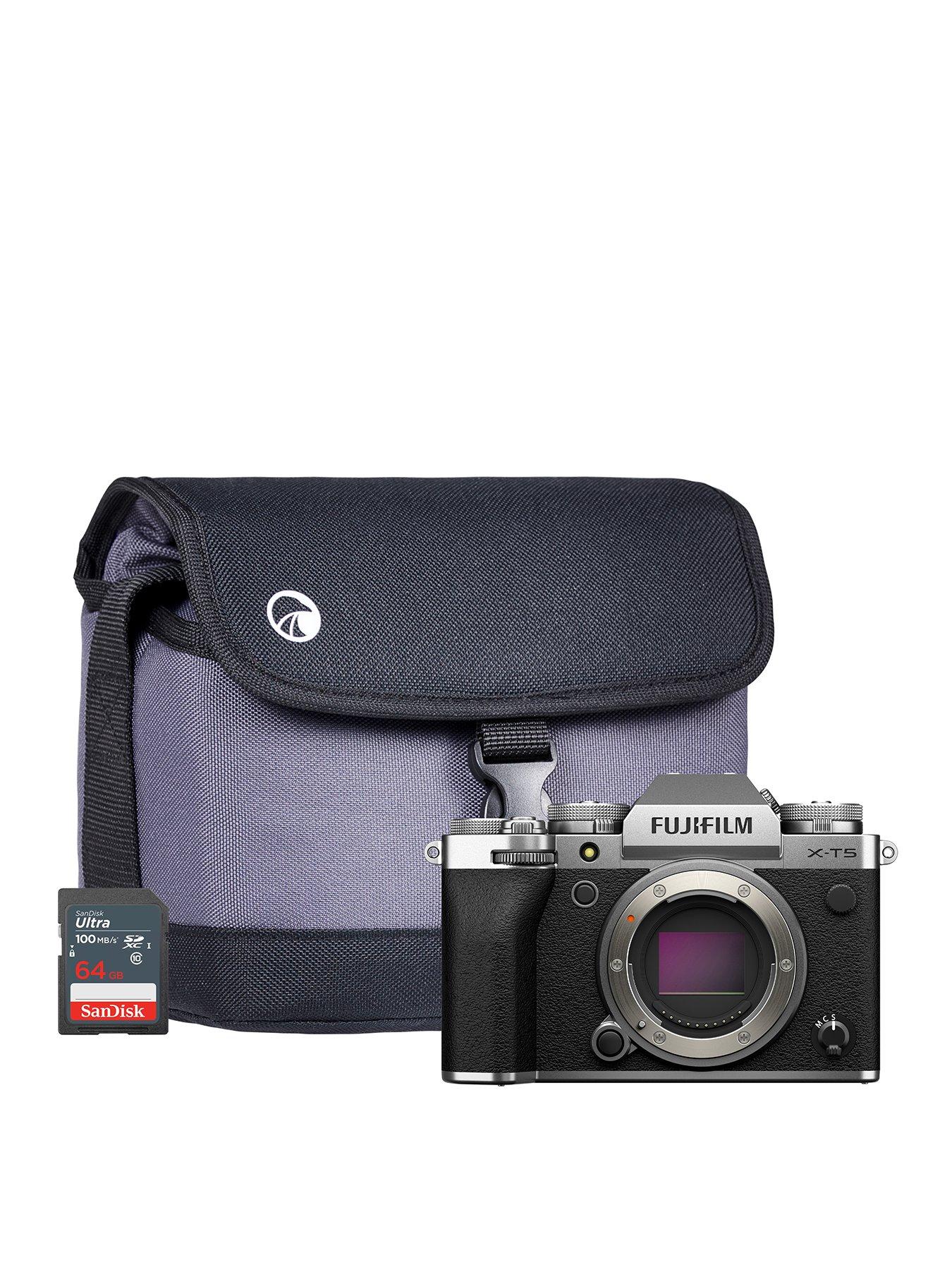 Fujifilm Fujifilm X-T5 Mirrorless Digital Camera - Silver - Camera + Sandisk 64GB SD Card + System Bag