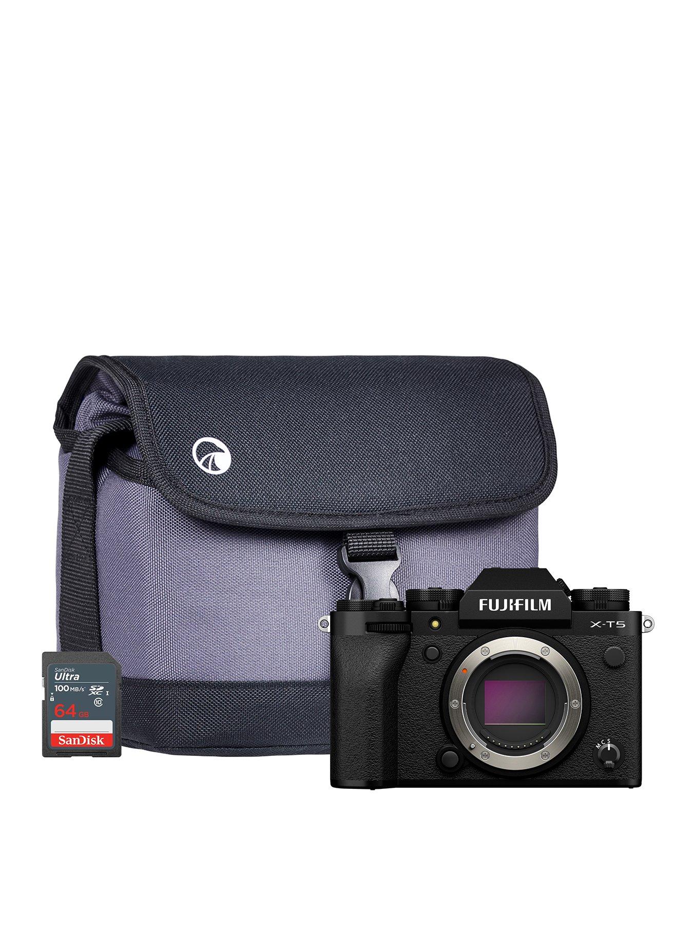 Fujifilm Fujifilm X-T5 Mirrorless Digital Camera - Black - Camera + Sandisk 64GB SD Card + System Bag