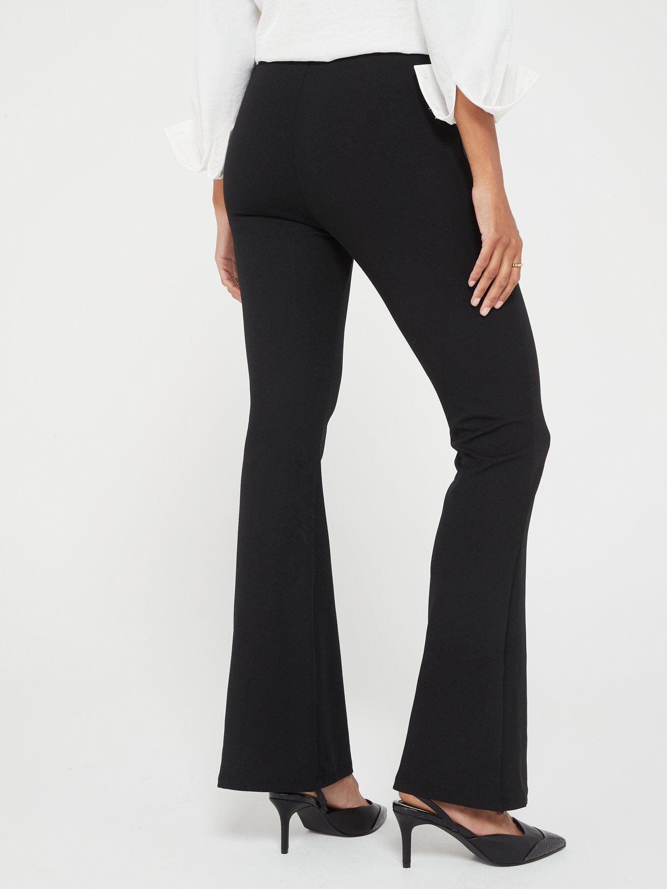 everyday-high-waisted-kick-flare-trouser-blackstillFront