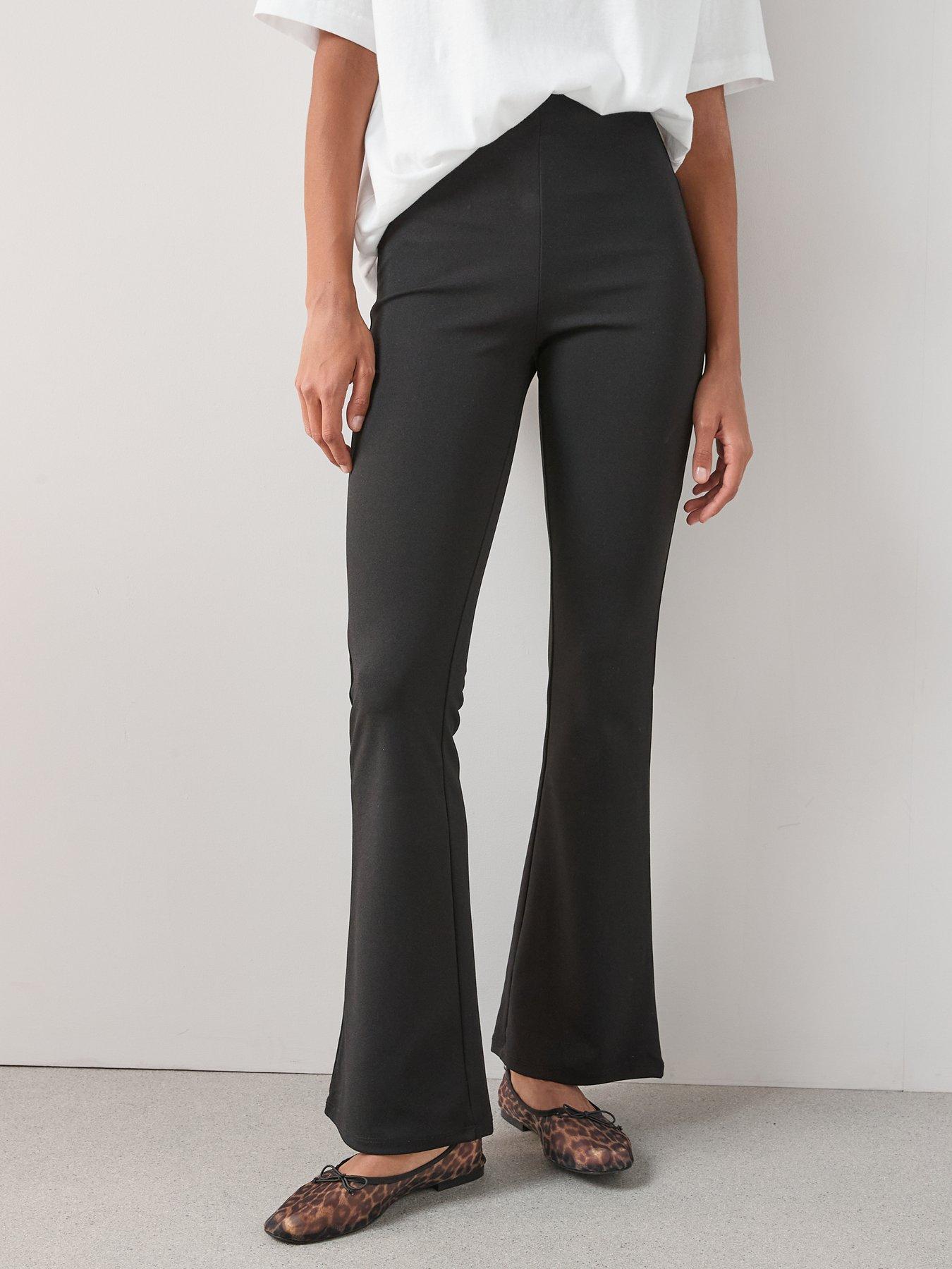 Image 3 of 6 of The Very Collection High Waisted Kick Flare Trouser - Black