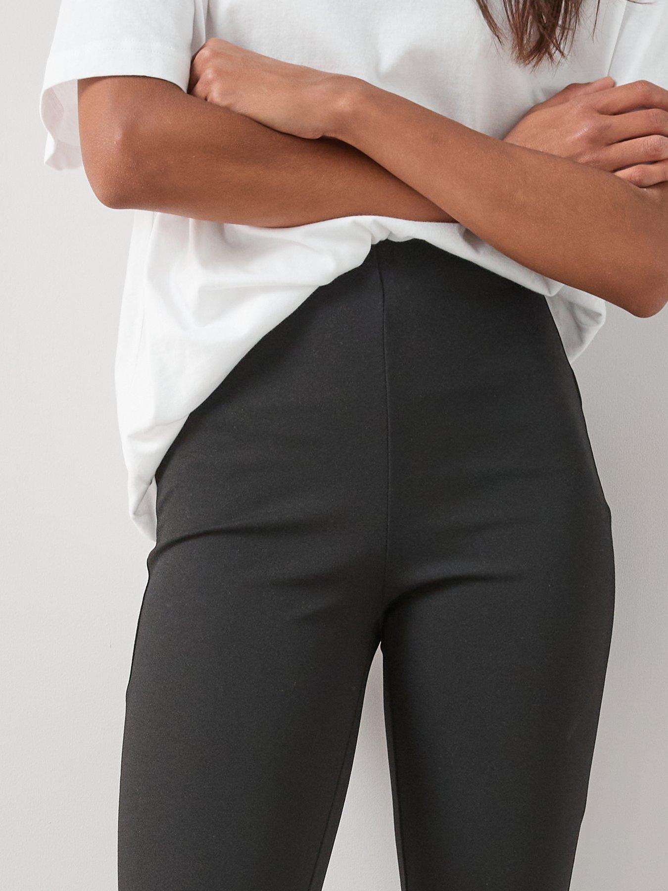 Image 4 of 6 of The Very Collection High Waisted Kick Flare Trouser - Black