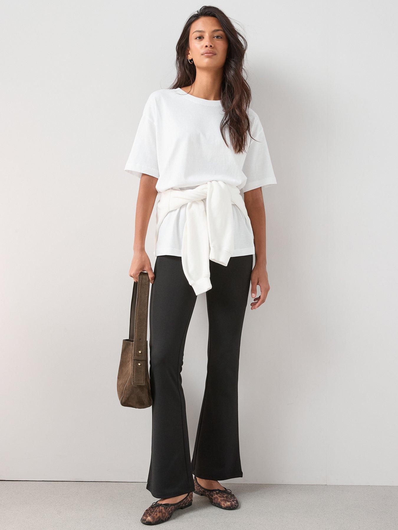 Image 5 of 6 of The Very Collection High Waisted Kick Flare Trouser - Black
