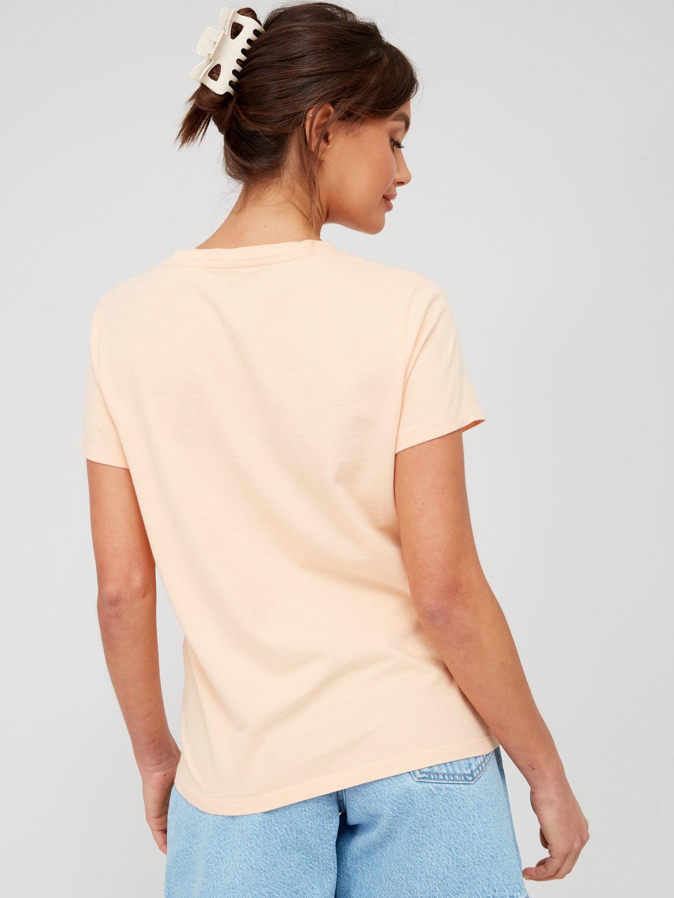 levis-perfect-v-neck-t-shirt-almond-creamstillFront