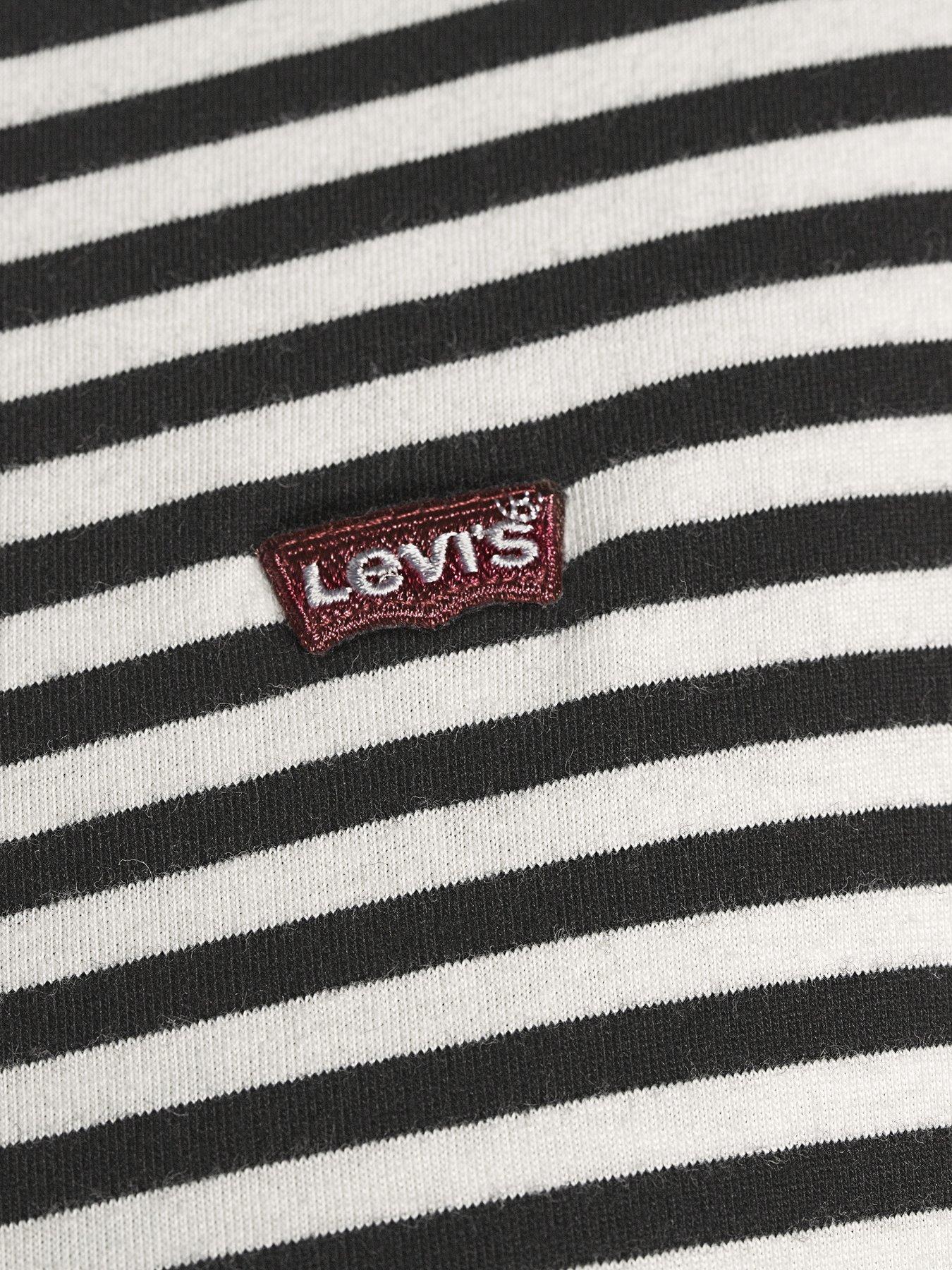levis-plus-perfect-t-shirt-plus-size-raita-stripe-caviar-blackwhiteoutfit
