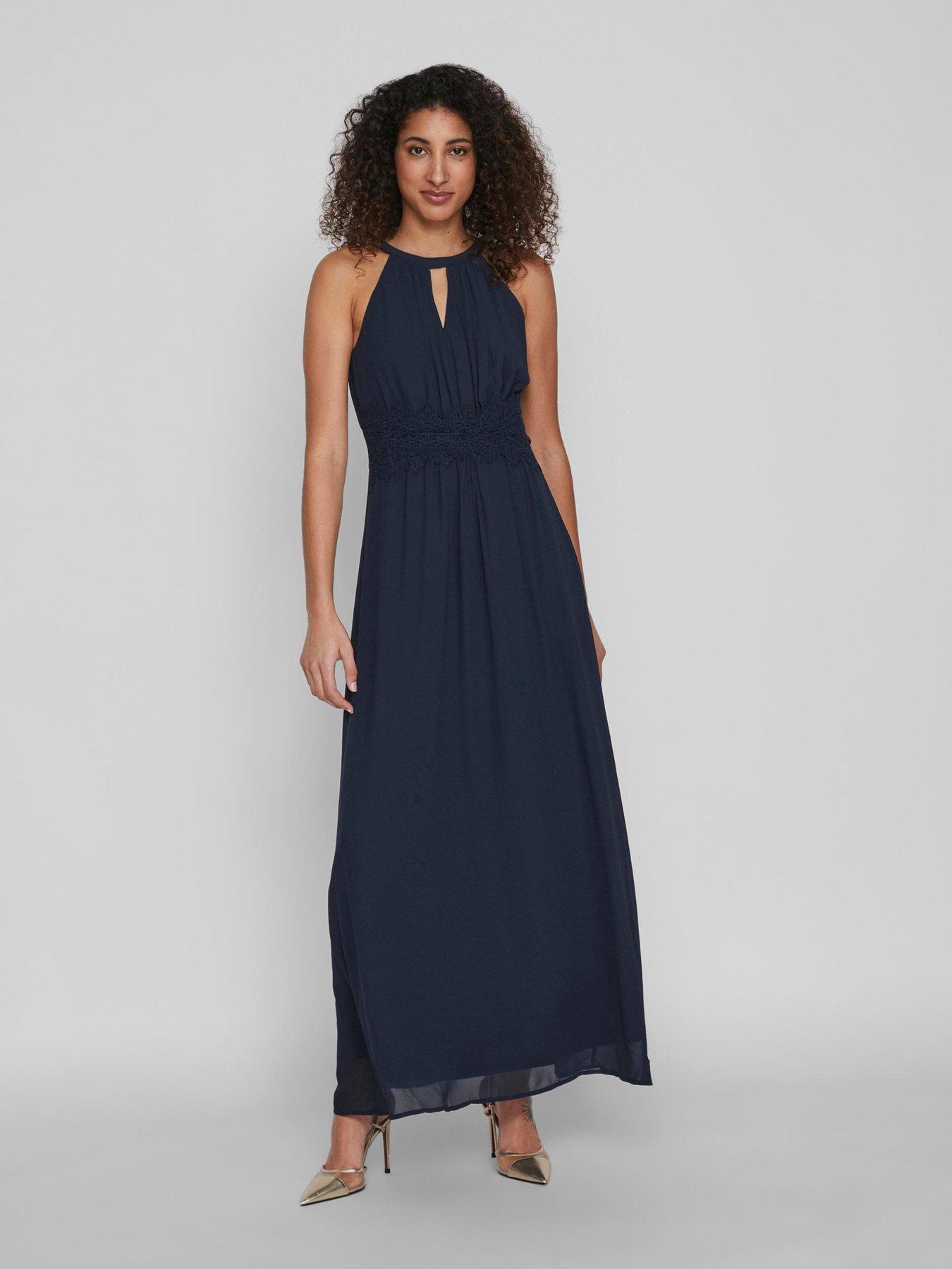 Vila vimilina halterneck maxi dress sales