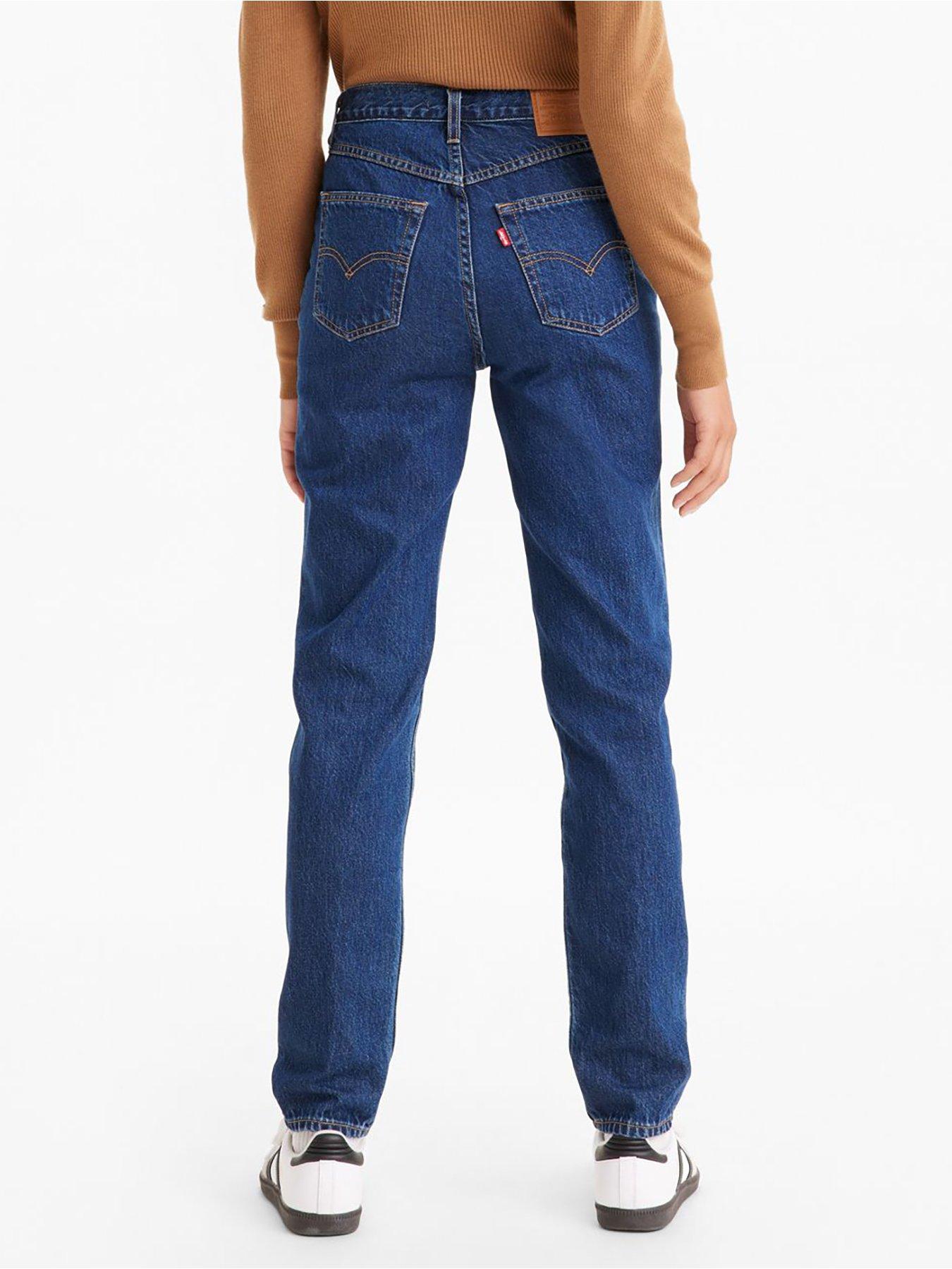 Image 2 of 5 of Levi's 80's Mom Dark Jeans - Running Errands - Blue