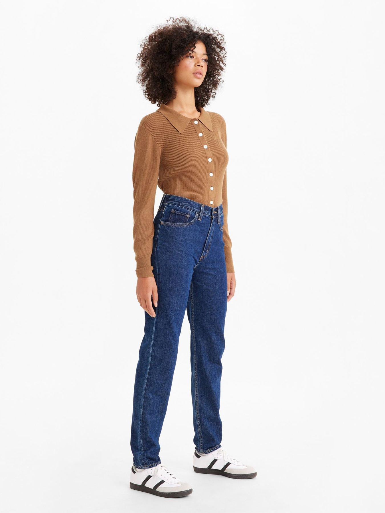 Image 3 of 5 of Levi's 80's Mom Dark Jeans - Running Errands - Blue