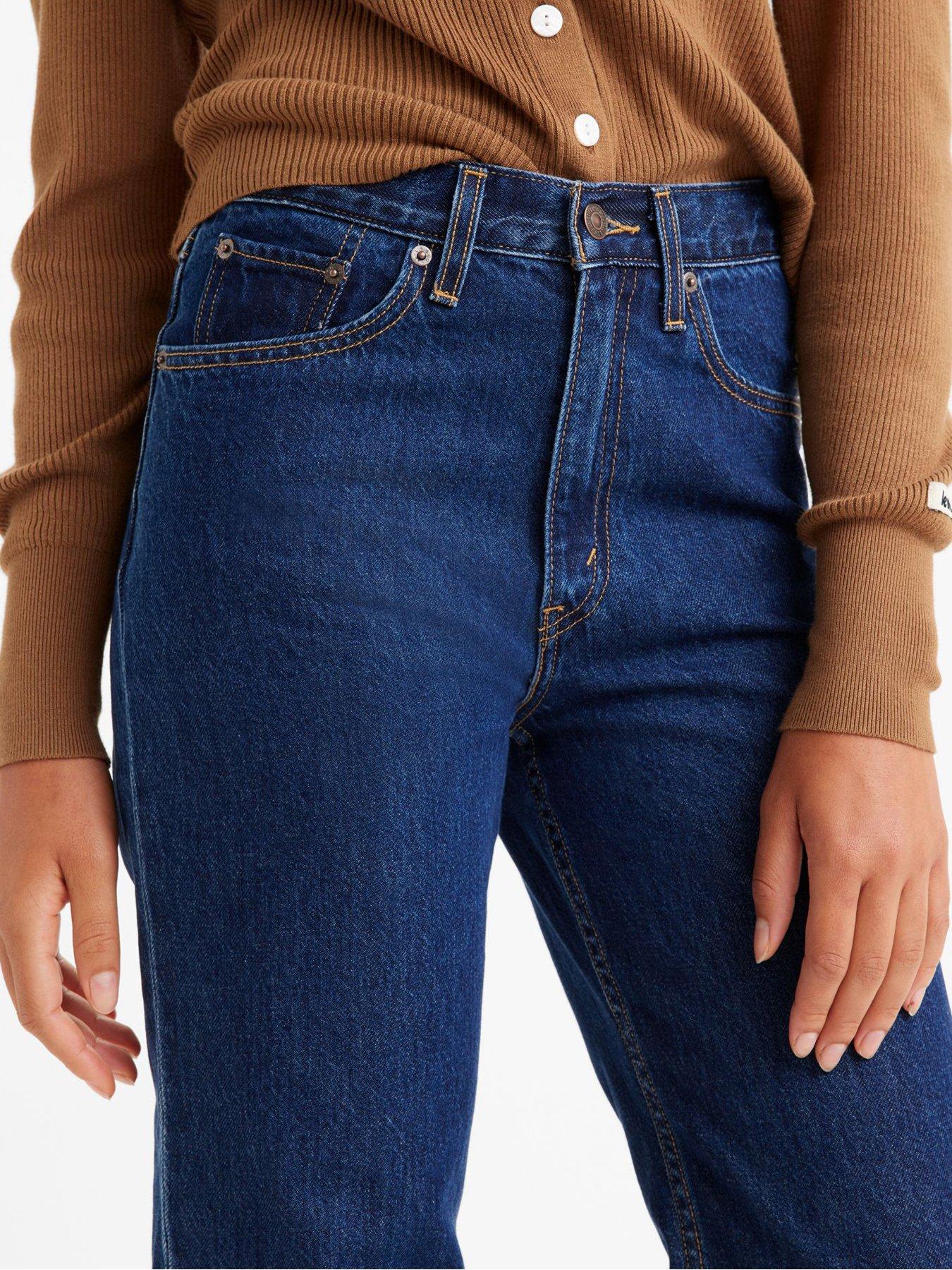 Image 5 of 5 of Levi's 80's Mom Dark Jeans - Running Errands - Blue