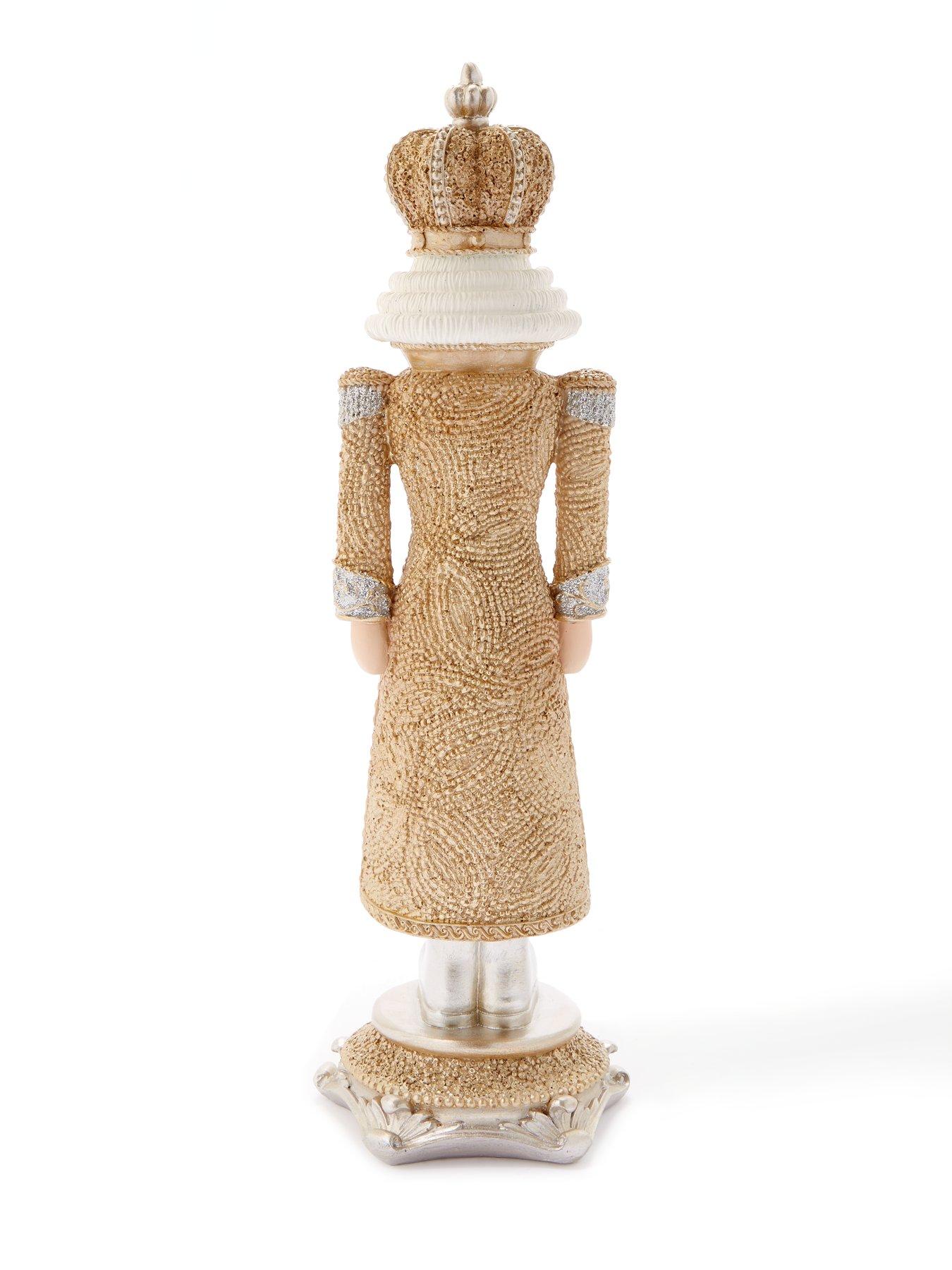 festive-beaded-effect-christmas-nutcracker-decorationnbsp--goldsilverdetail