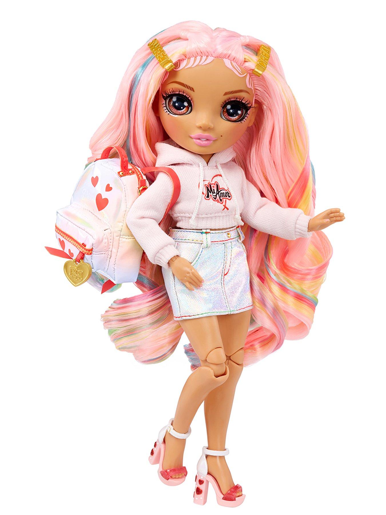 Rainbow High Pinkly Paige Pink Fashion Doll in Fashionable Outfit, with  Glasses