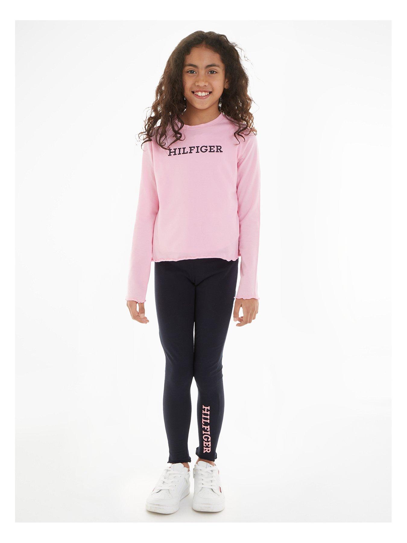 Girls Long Sleeves Leggings PJ Set Iconic Pink Desert Sky