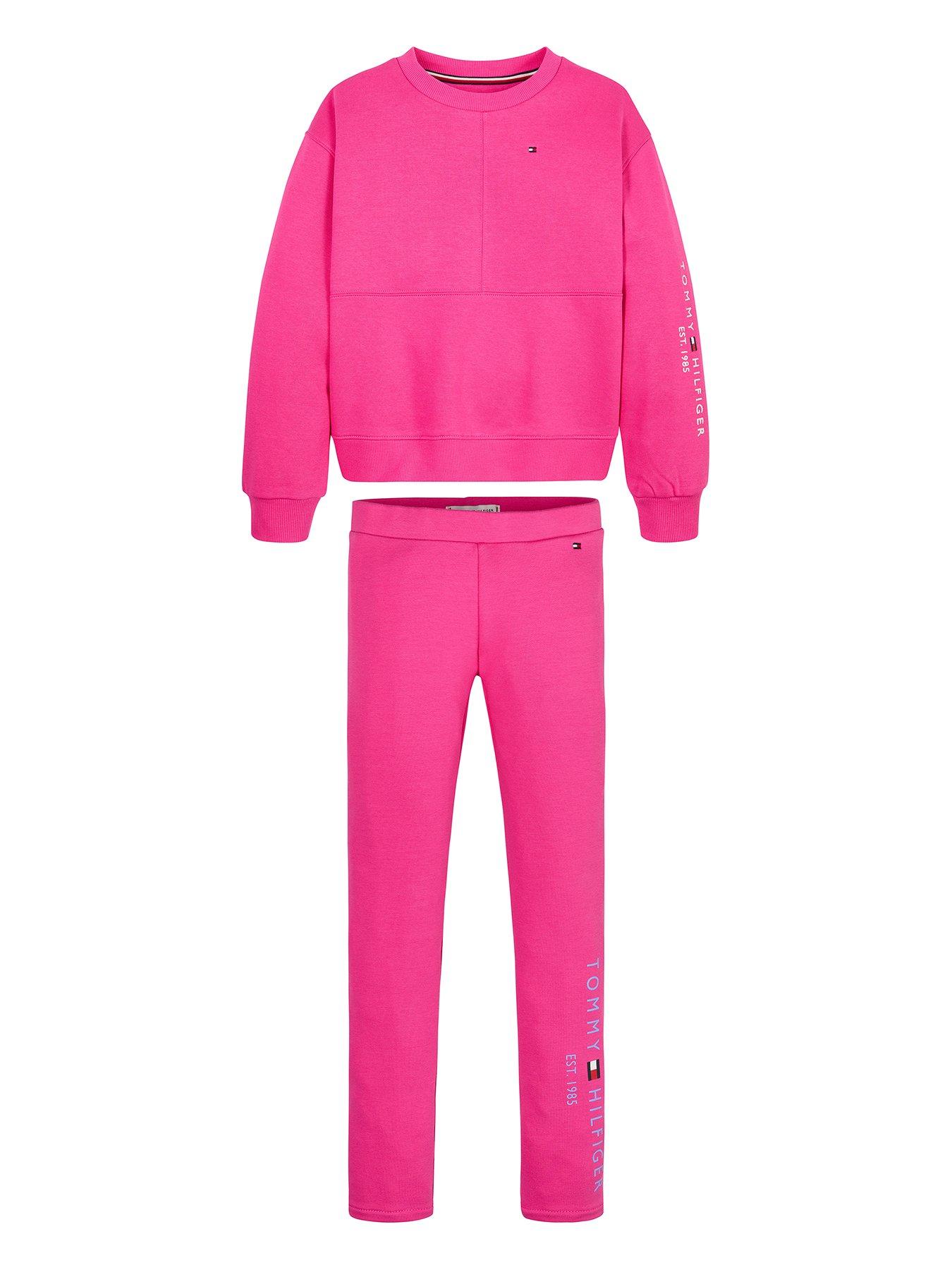 Girls tommy hilfiger clearance tracksuit