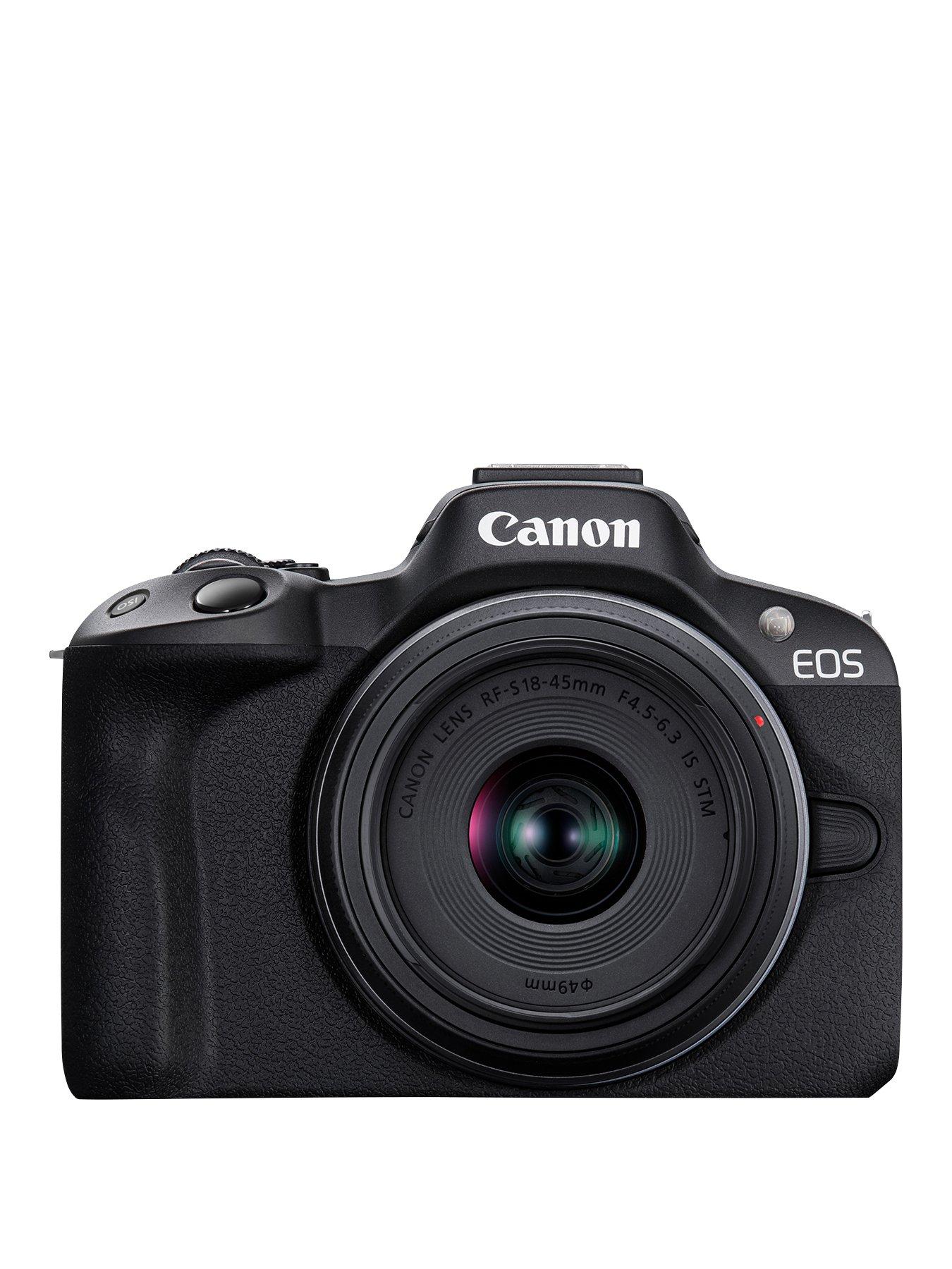 canon-eos-r50-aps-c-mirrorless-camera-inc-rf-s-18-45mm-lens-creator-kit-blackstillFront