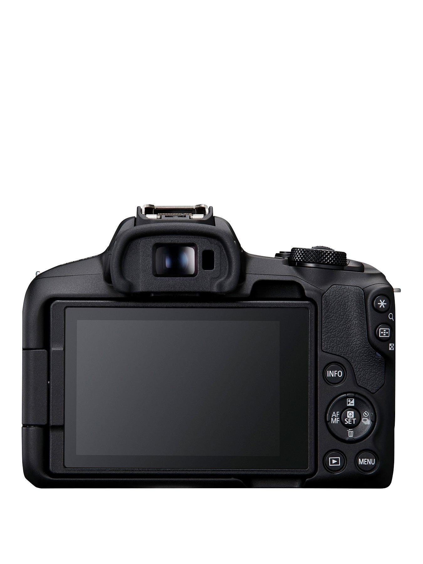 canon-eos-r50-aps-c-mirrorless-camera-inc-rf-s-18-45mm-lens-blackstillFront