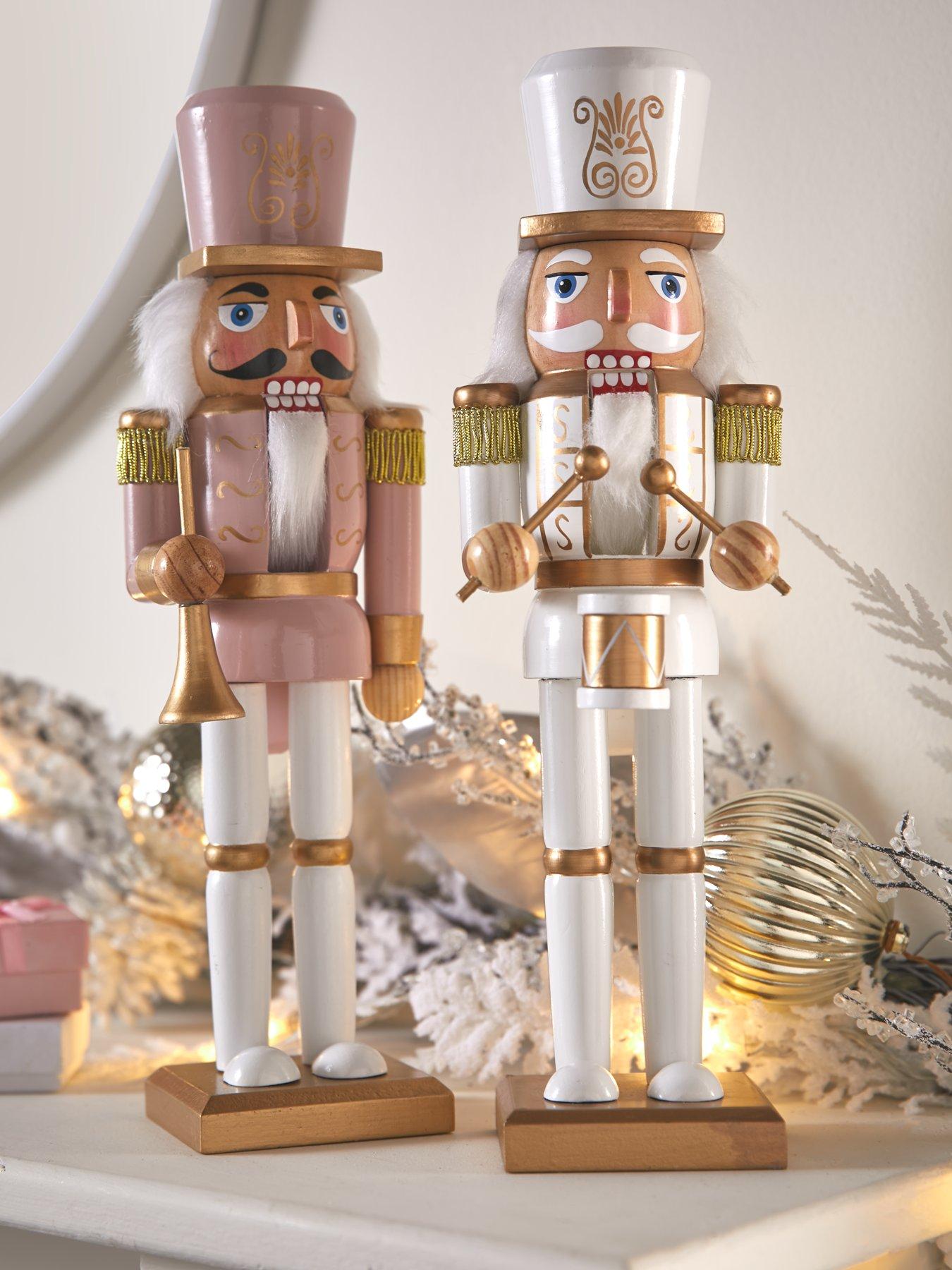 very-home-set-ofnbsp2-pinkwhite-nutcracker-christmas-decorations-12-inch