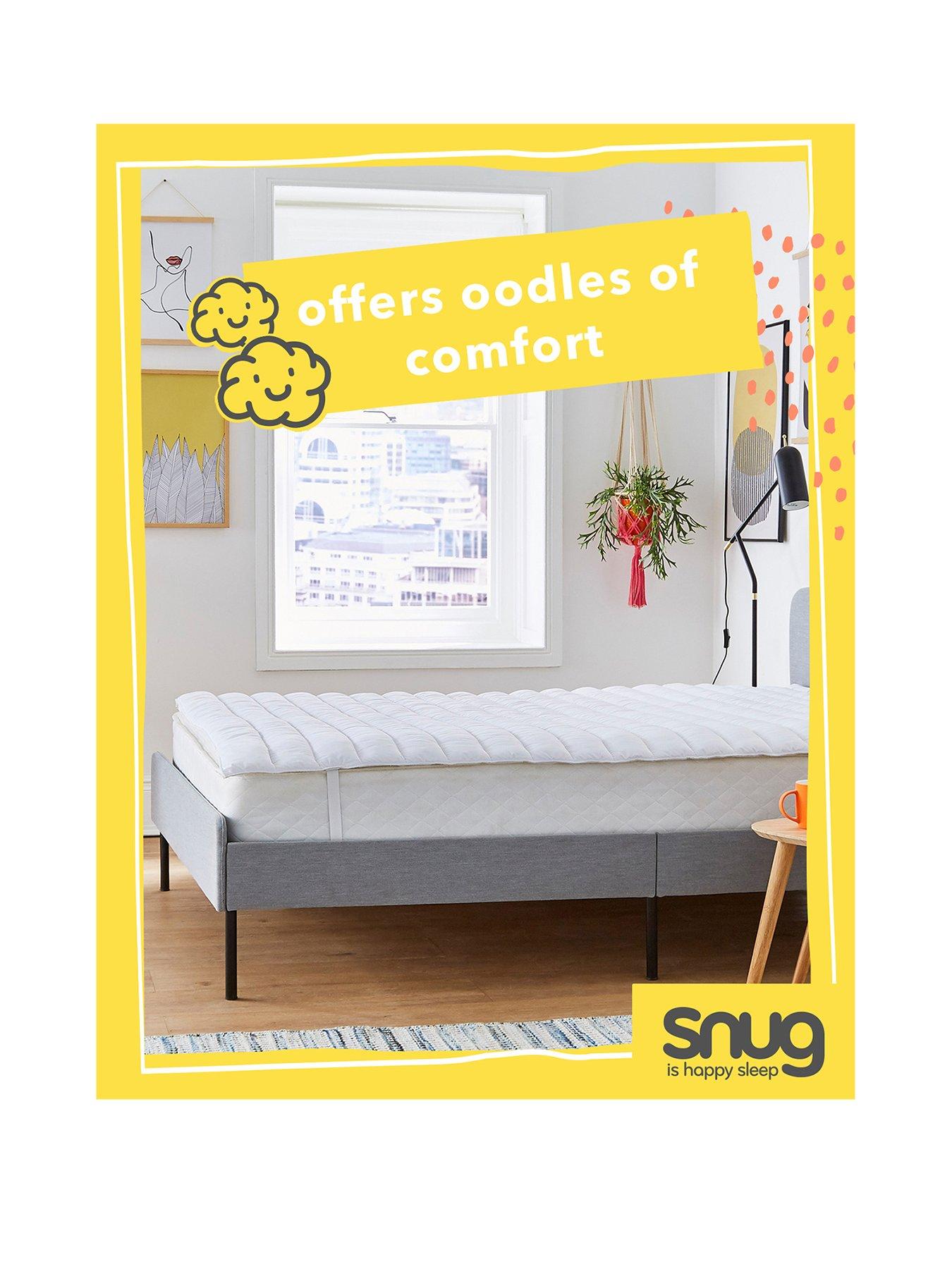 Image 2 of 7 of Snug Deeply Dreamy Mattress Topper - White