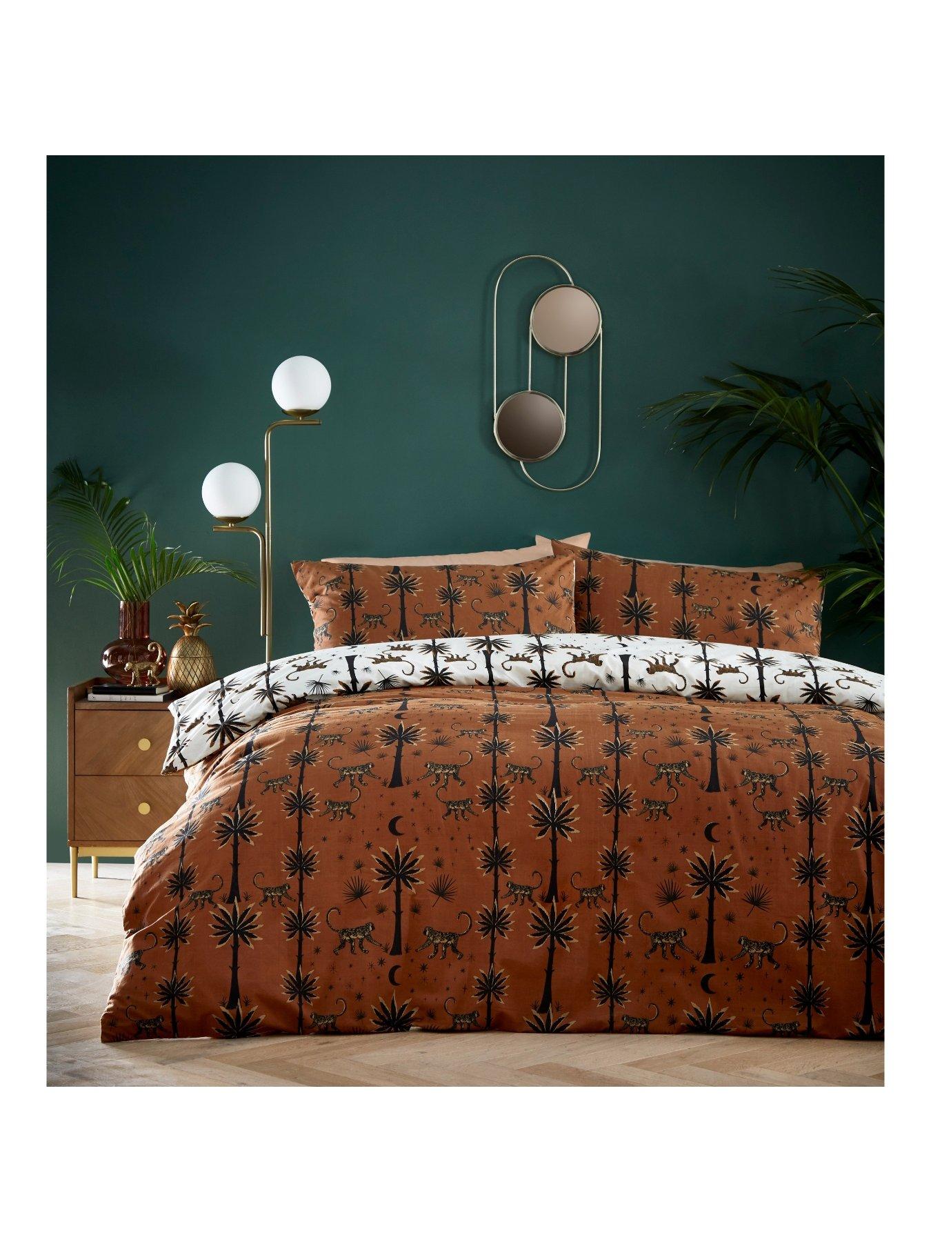 undefined Desert Monkey Duvet Cover Set - Orange