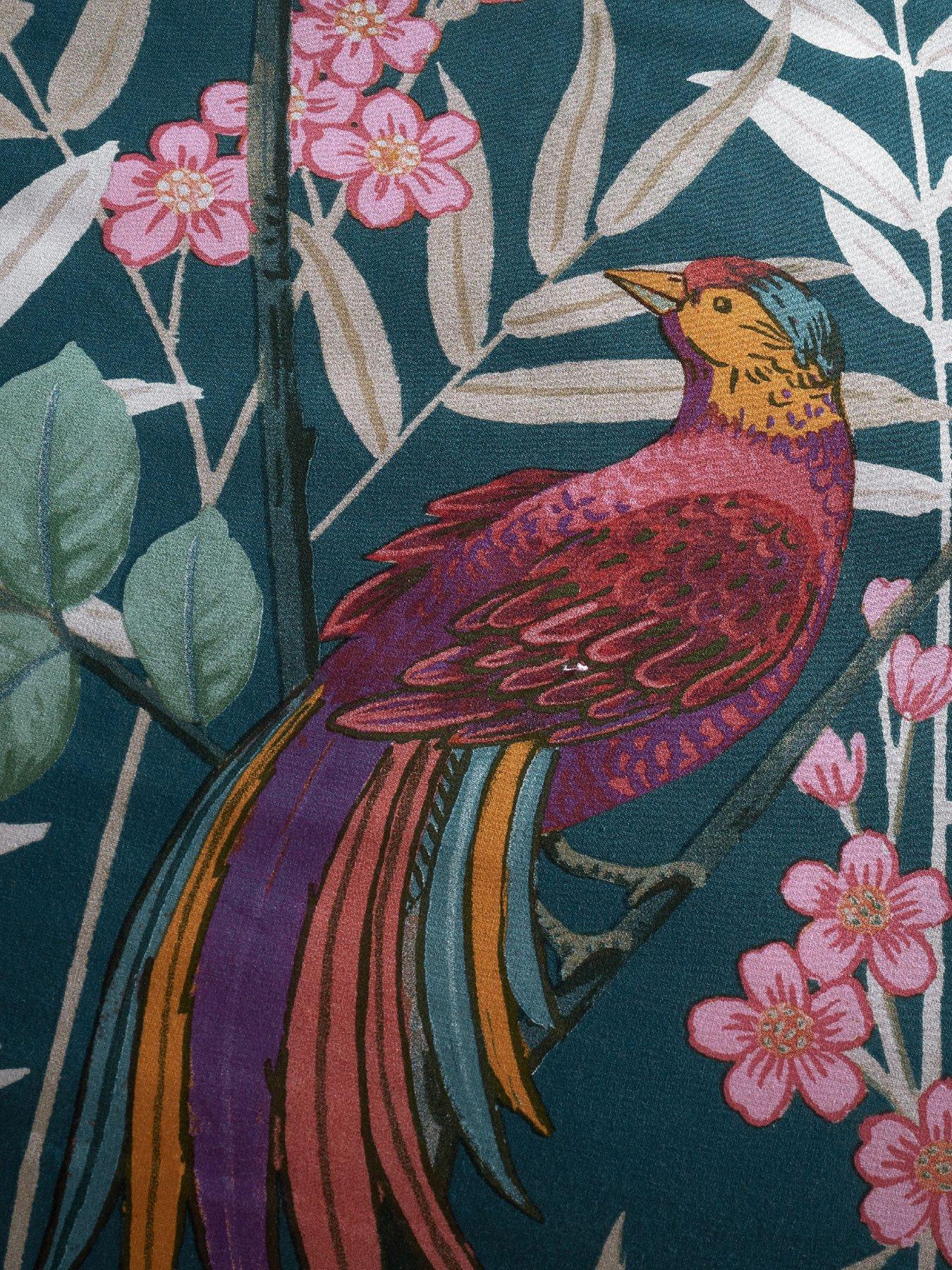 catherine-lansfield-tropical-floral-birds-duvet-cover-setdetail