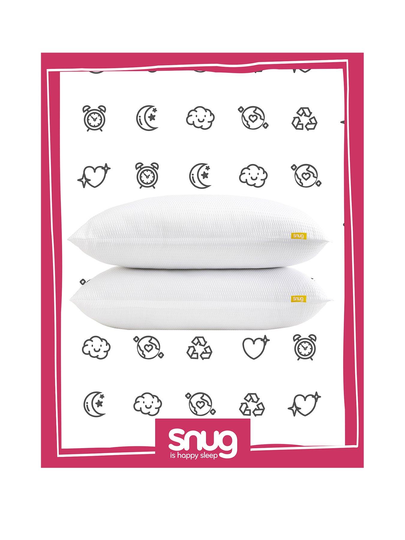 Image 1 of 7 of Snug Blissful Bedtime Pillow Pair - White