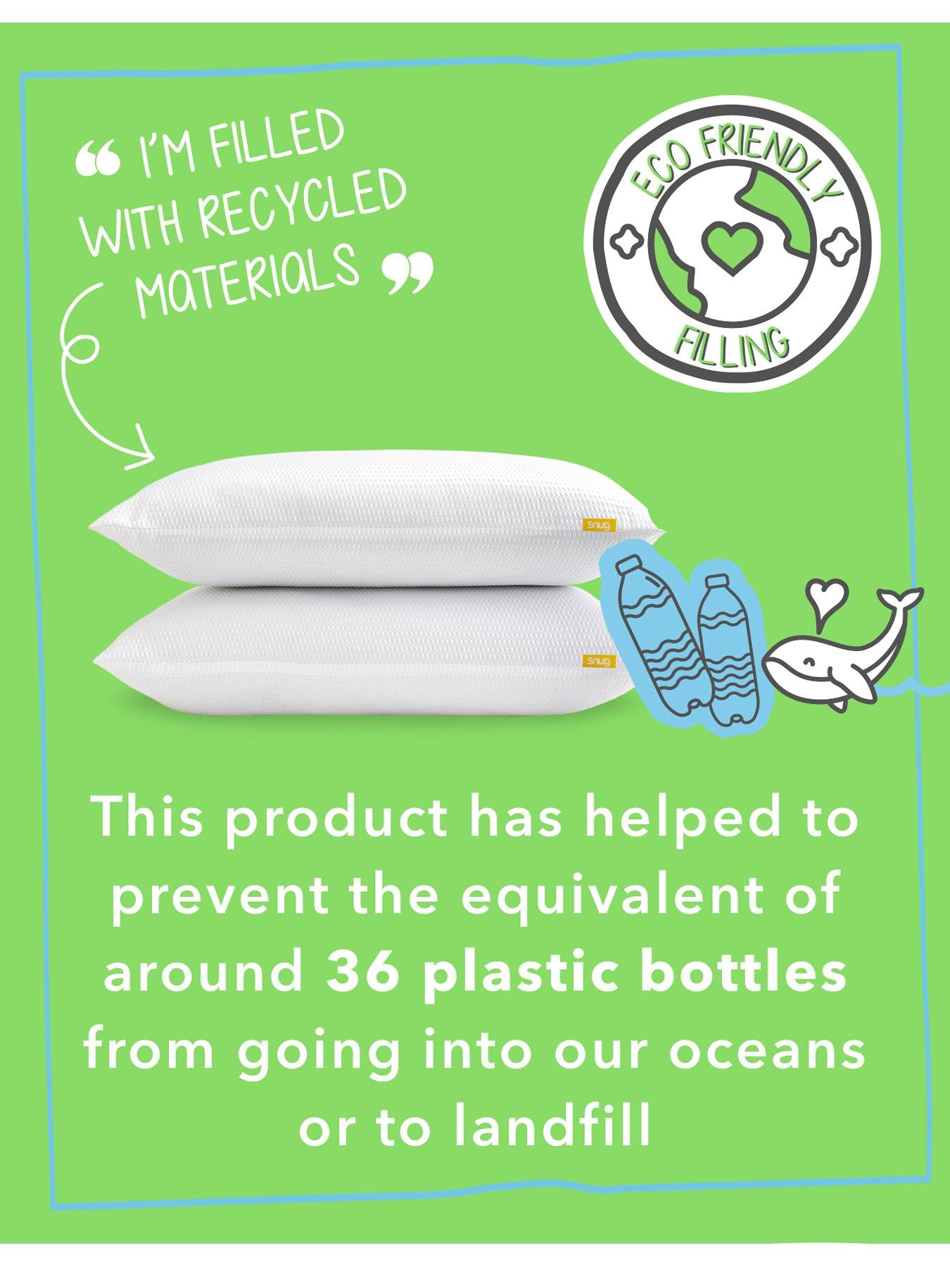 Image 4 of 7 of Snug Blissful Bedtime Pillow Pair - White