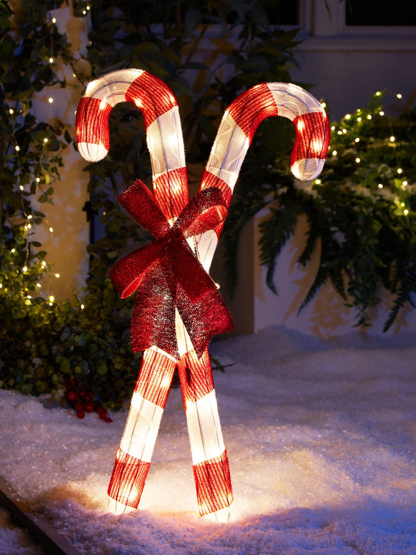 undefined Candy Canes Outdoor Light Christmas Decoration