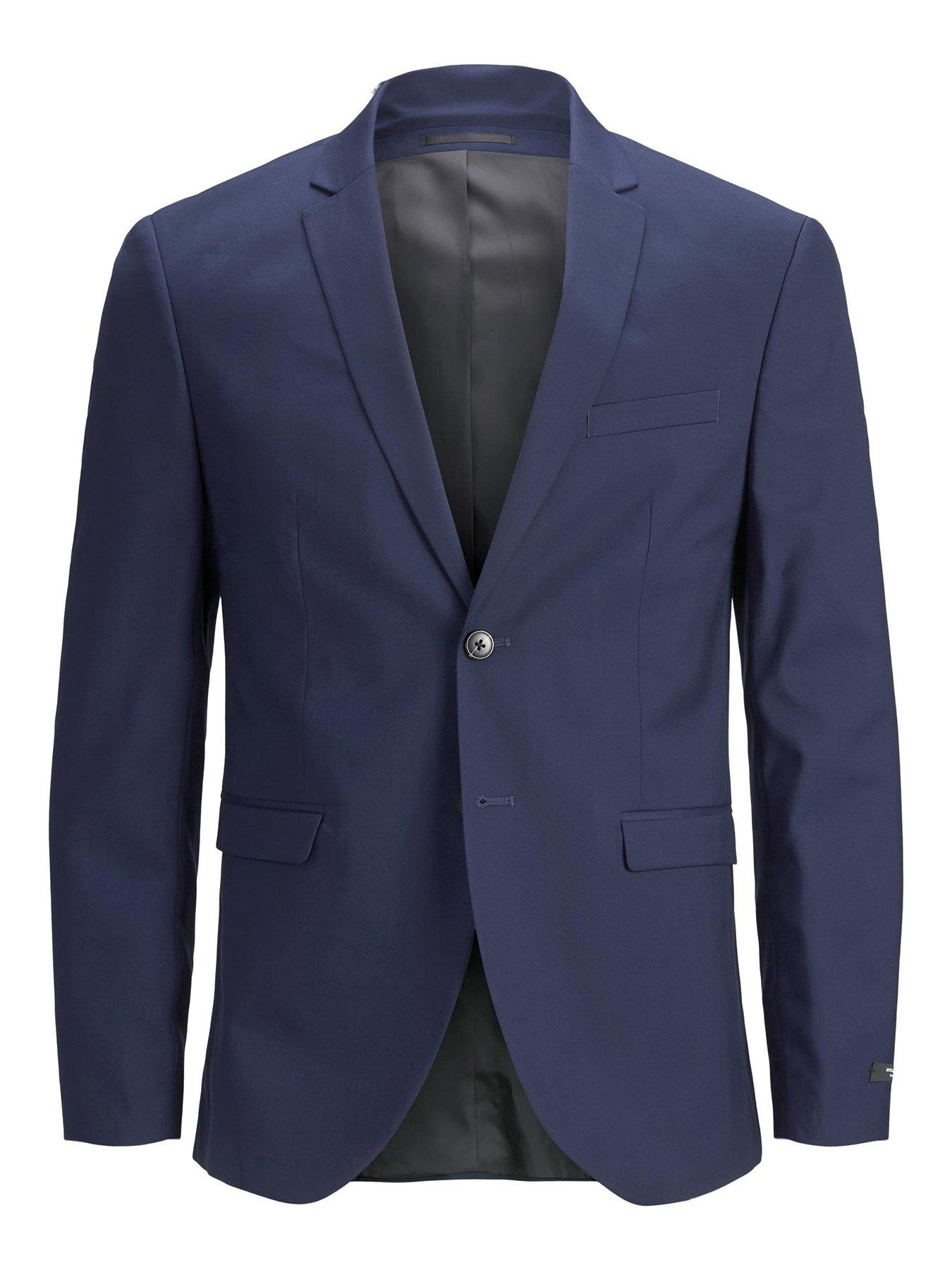 Image 2 of 5 of Jack & Jones Junior Boys Solar Suit Blazer - Medieval Blue