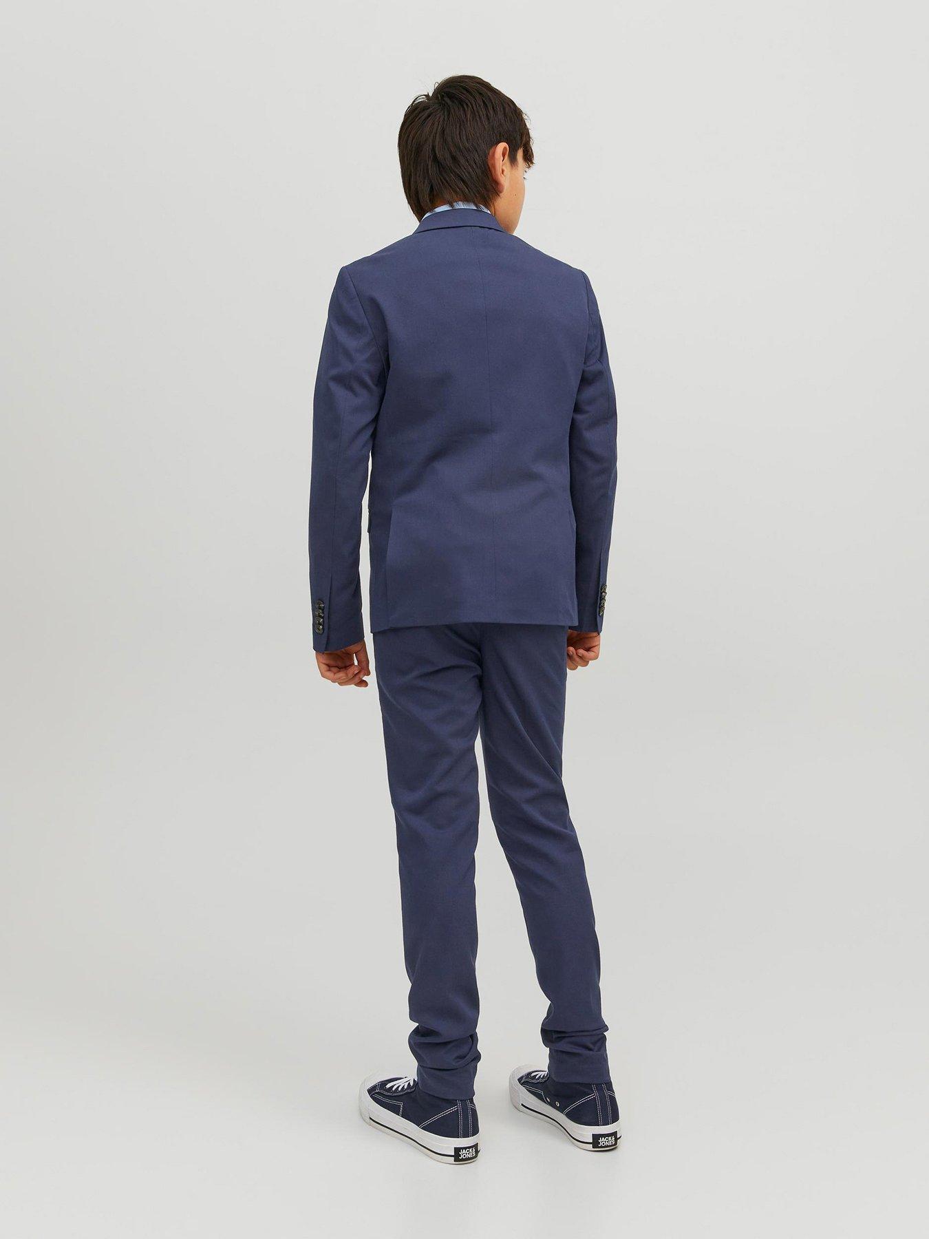 Image 5 of 5 of Jack & Jones Junior Boys Solar Suit Blazer - Medieval Blue