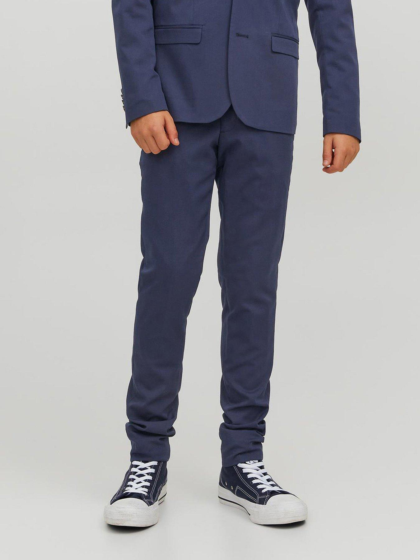 Image 4 of 4 of Jack & Jones Junior Boys Solar Suit Trousers - Medieval Blue