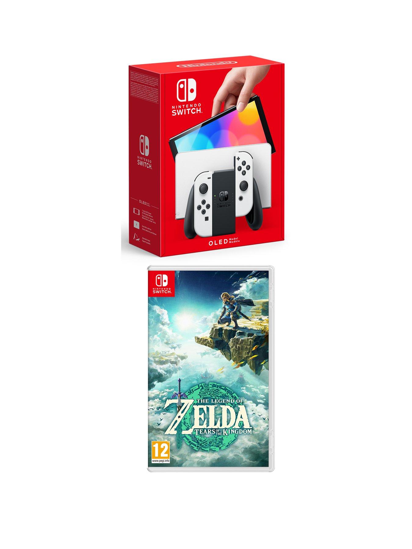 Image 1 of 8 of Nintendo Switch OLED OLED White Console with&nbsp;Zelda: Tears of the Kingdom