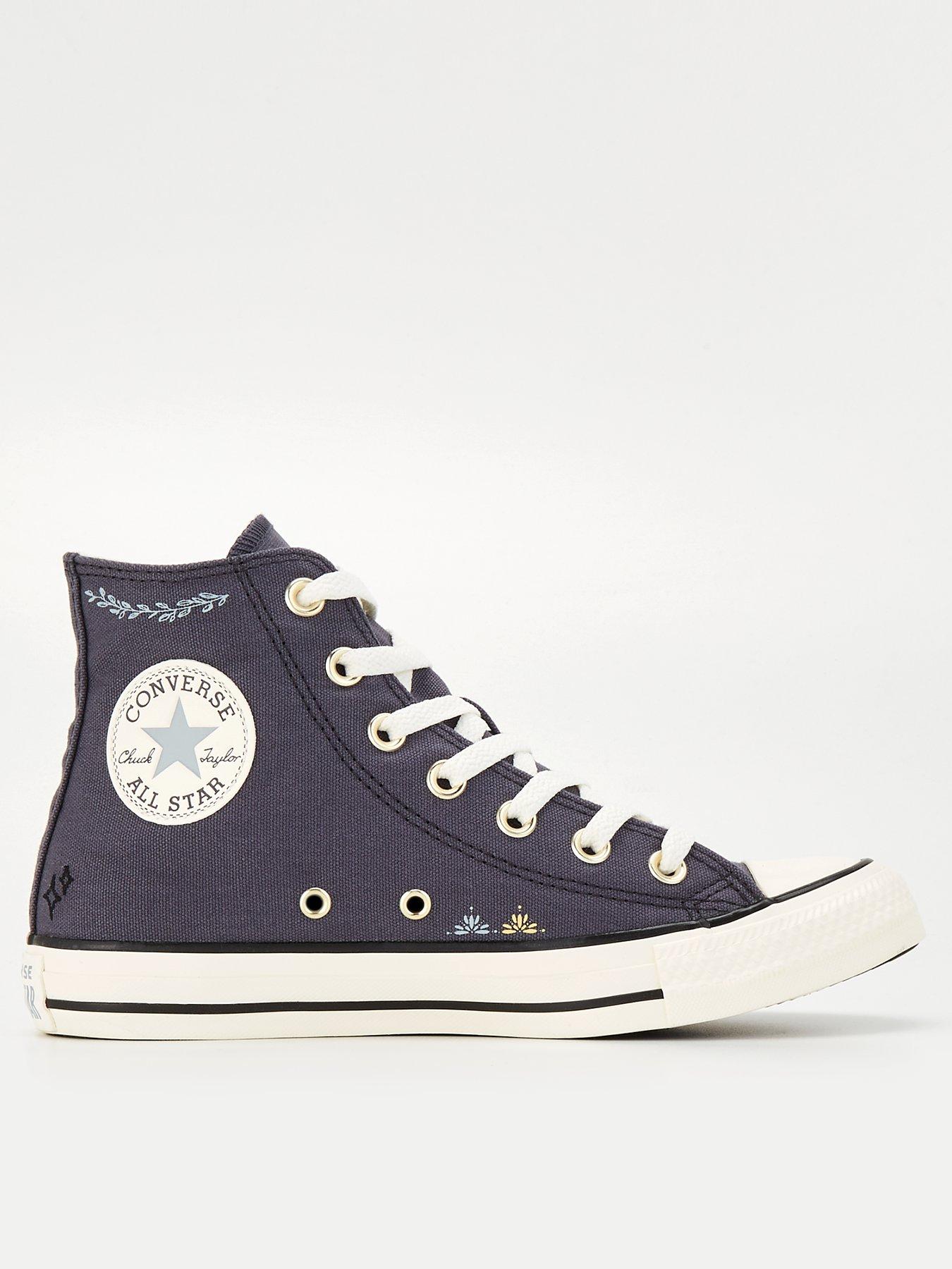 Navy blue converse high cheap tops womens