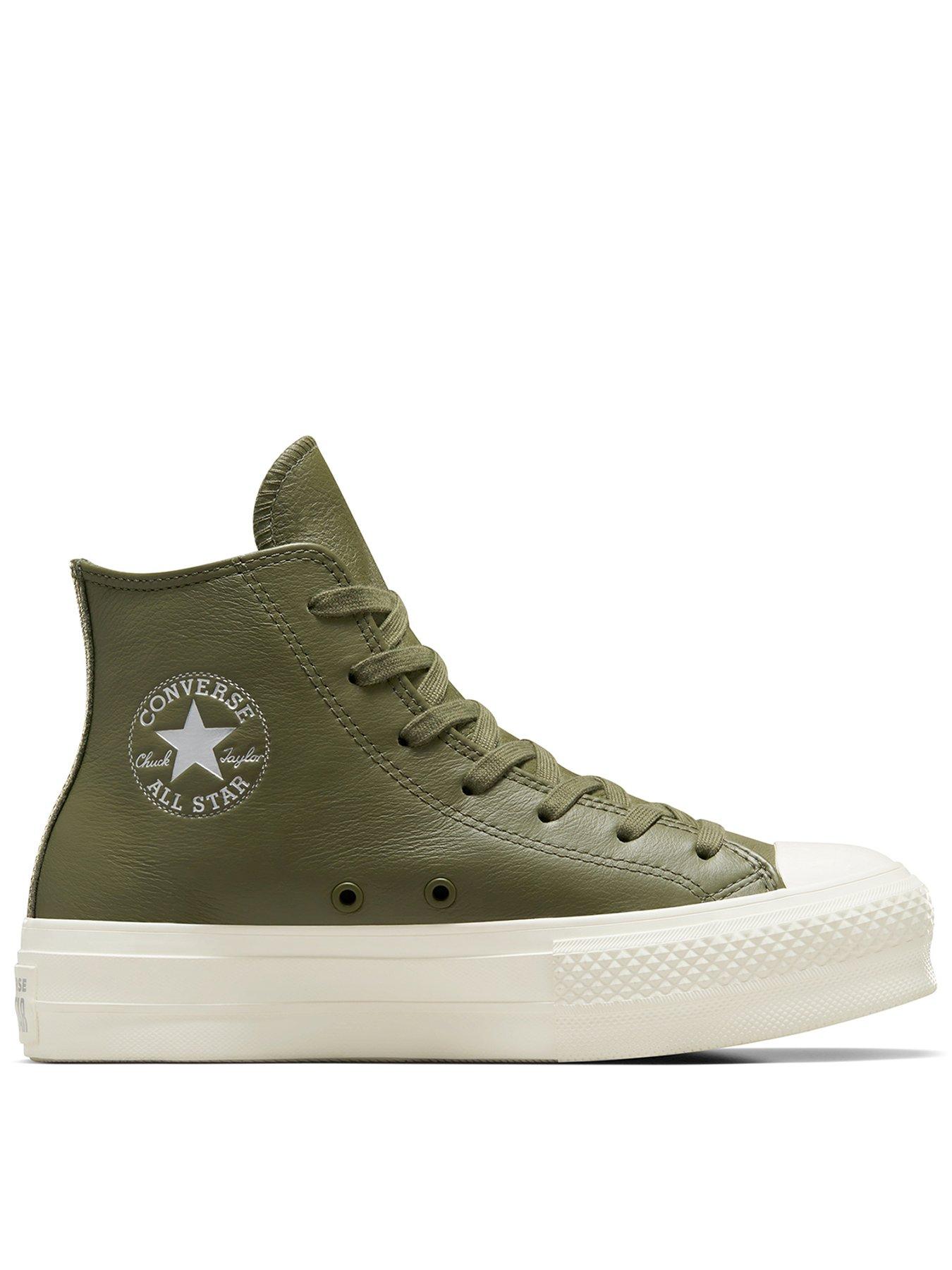 Leather high cheap top chucks