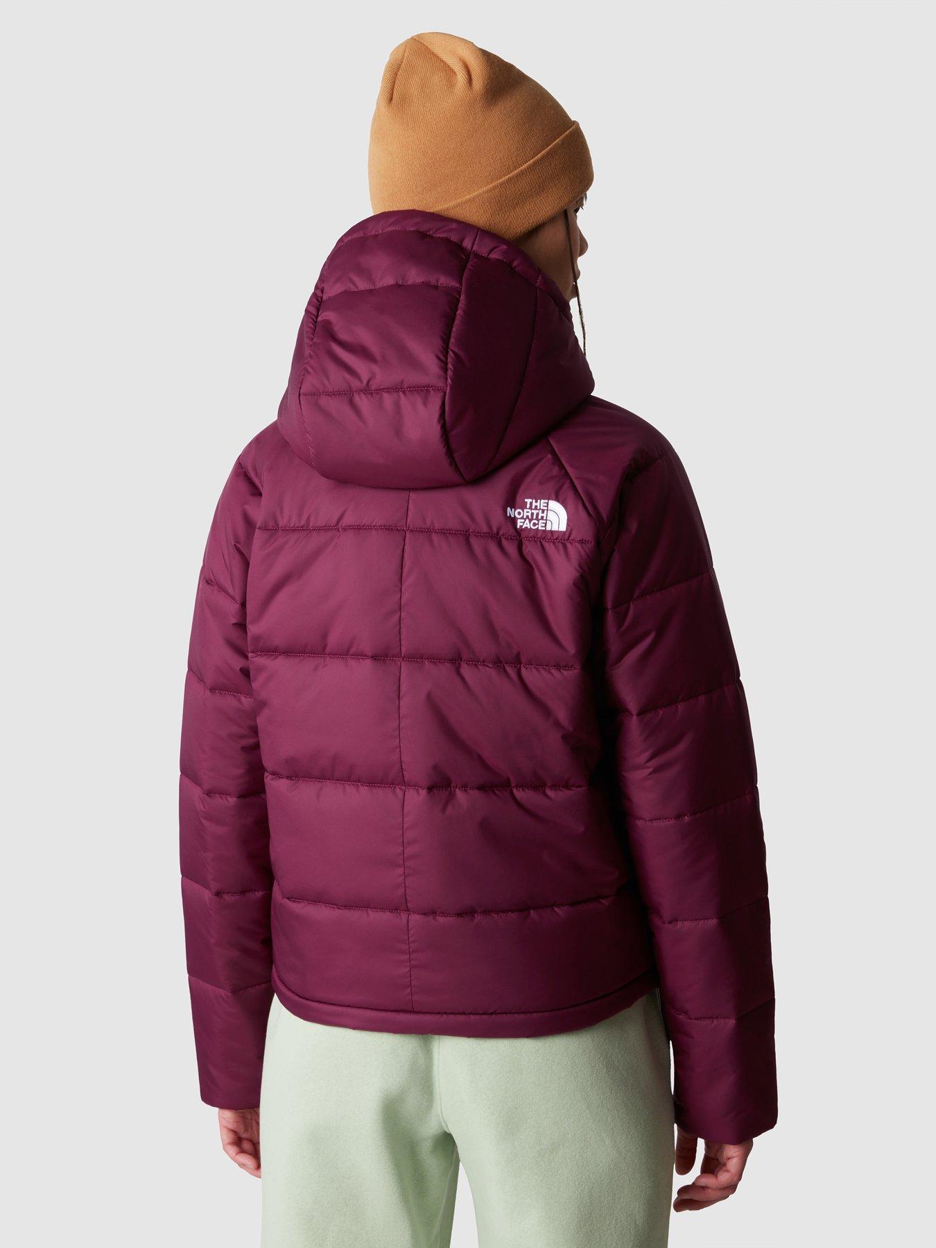 North face cheap black red