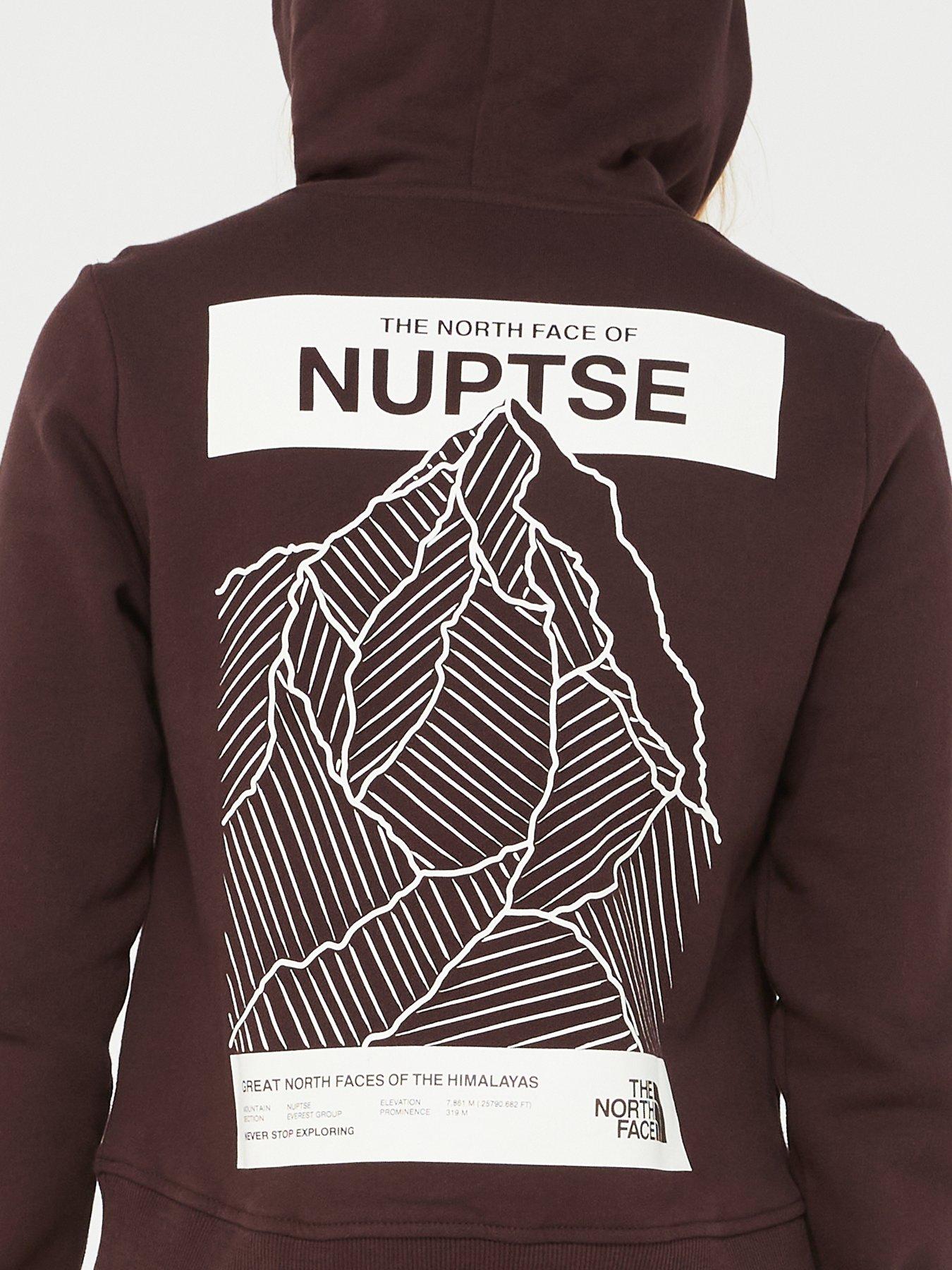 the-north-face-womens-nuptse-face-hoodie-brownoutfit