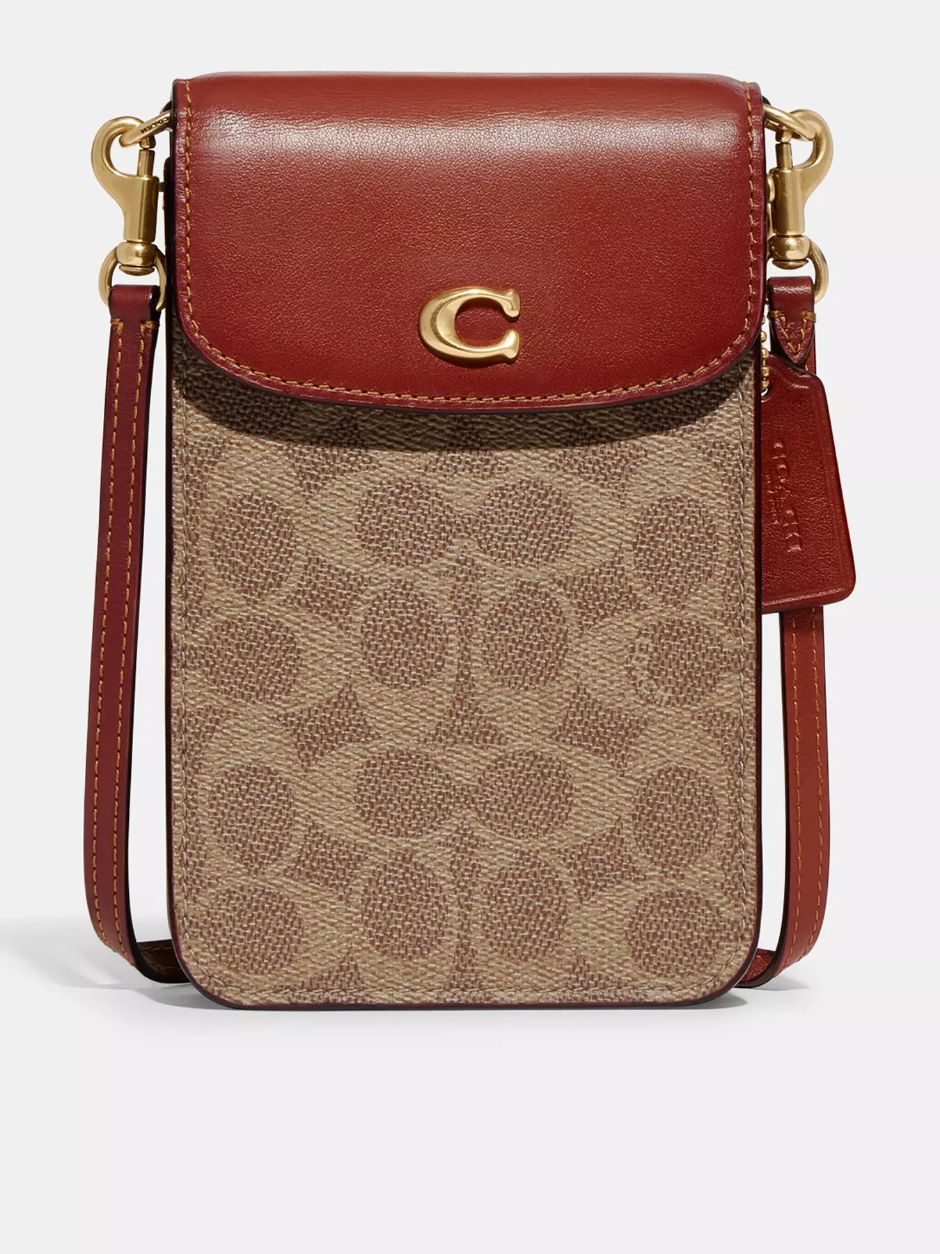 COACH Coated Canvas Signature Phone Crossbody