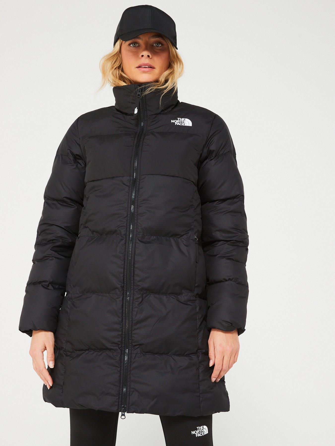 North face long black down coat new arrivals