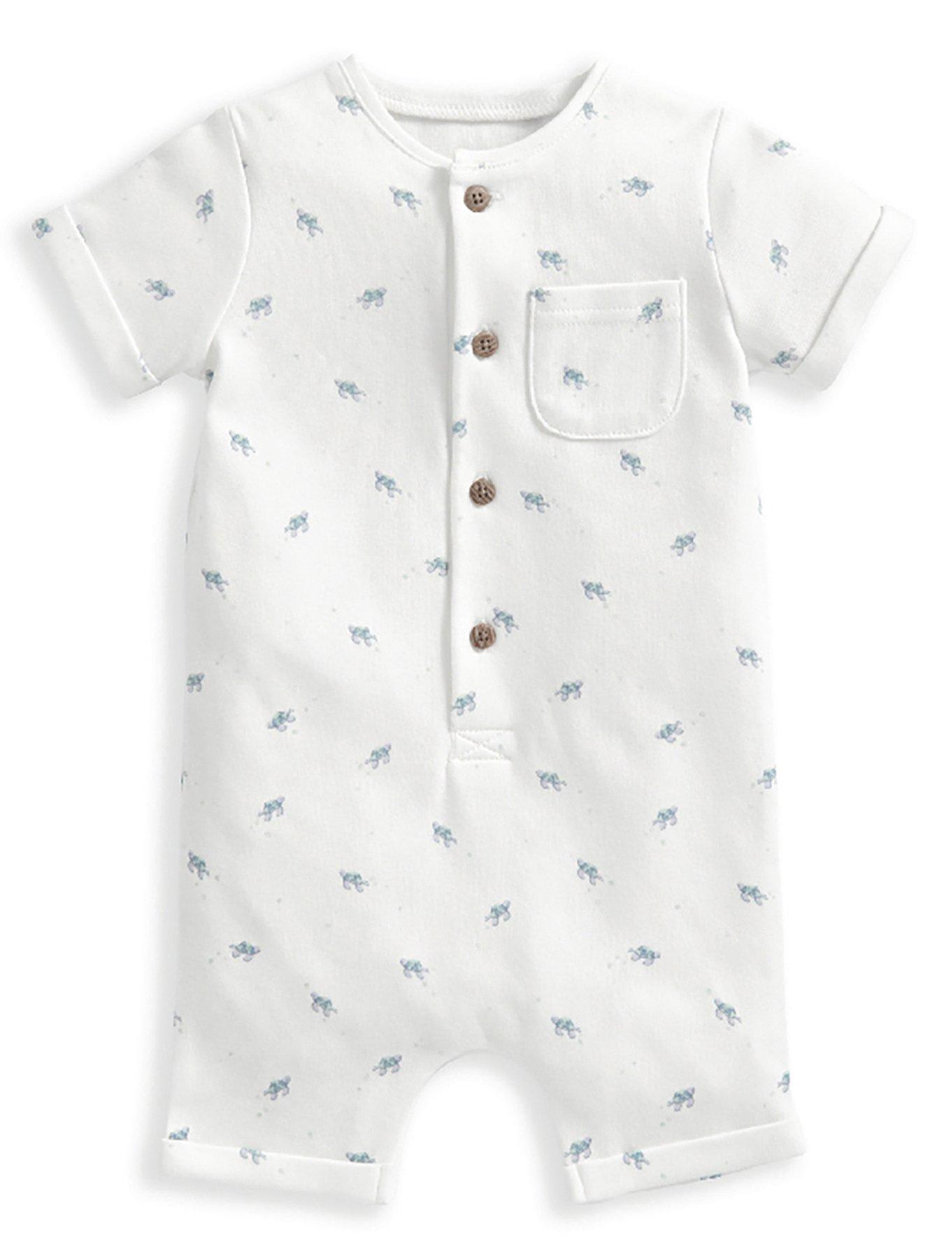 Organic Cotton Ribbed Bodysuit - Blue – Mamas & Papas IE