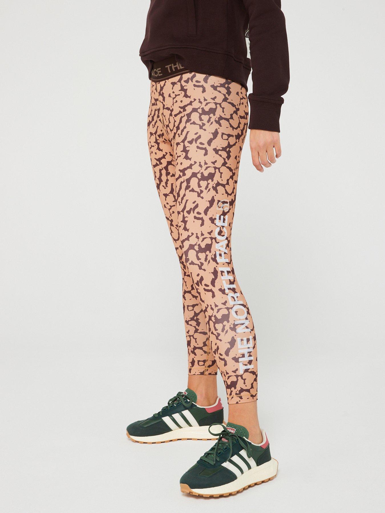 the-north-face-womens-flex-mid-rise-graphic-tight-brownfront