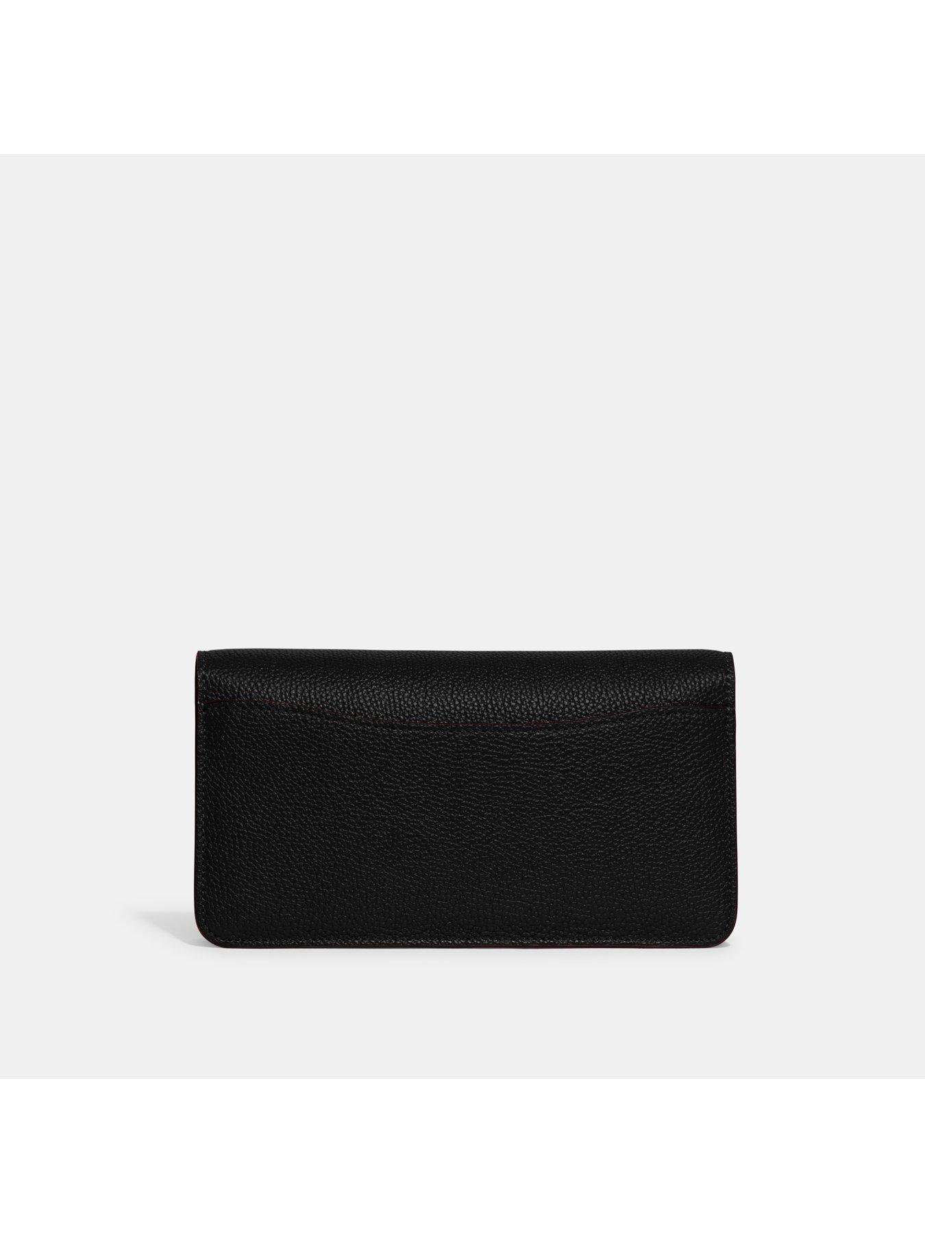Image 4 of 5 of COACH Tabby Polished Pebble Chain Clutch Bag&nbsp;- Black