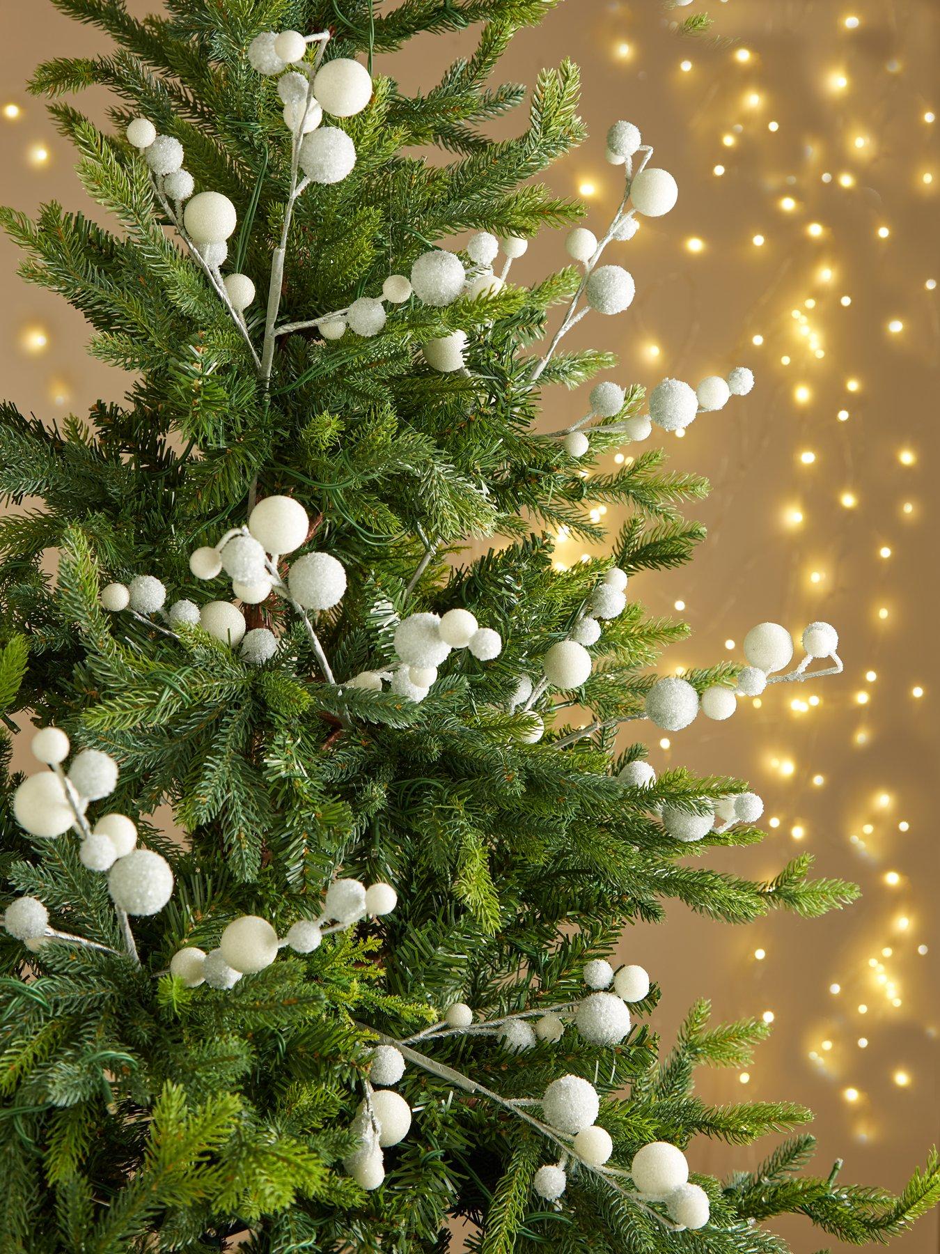 The Very Collection Set of 6 Frosted Berry Christmas Tree Picks