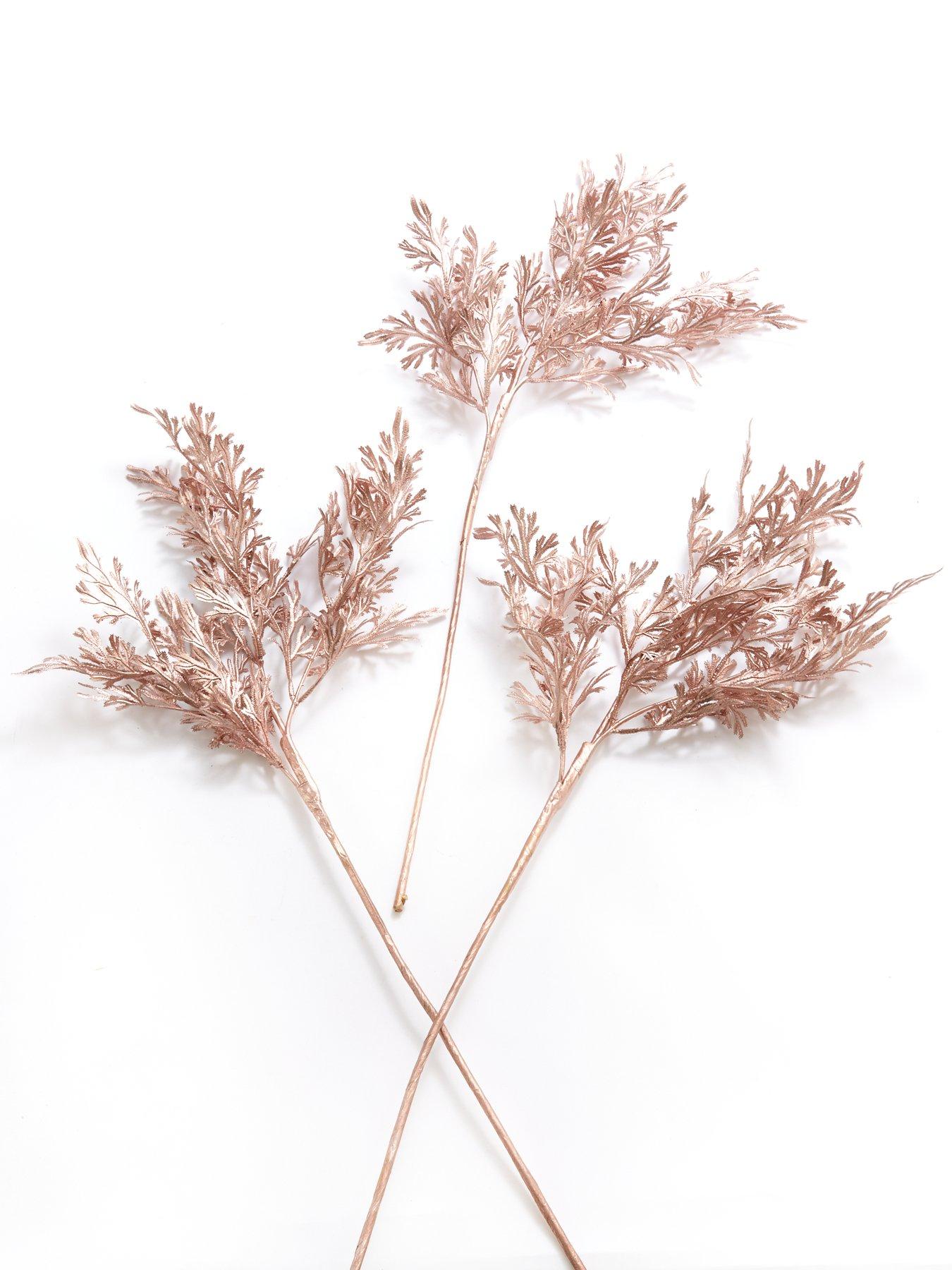 very-home-rose-gold-fern-set-of-3nbspchristmasnbsptree-picksstillFront