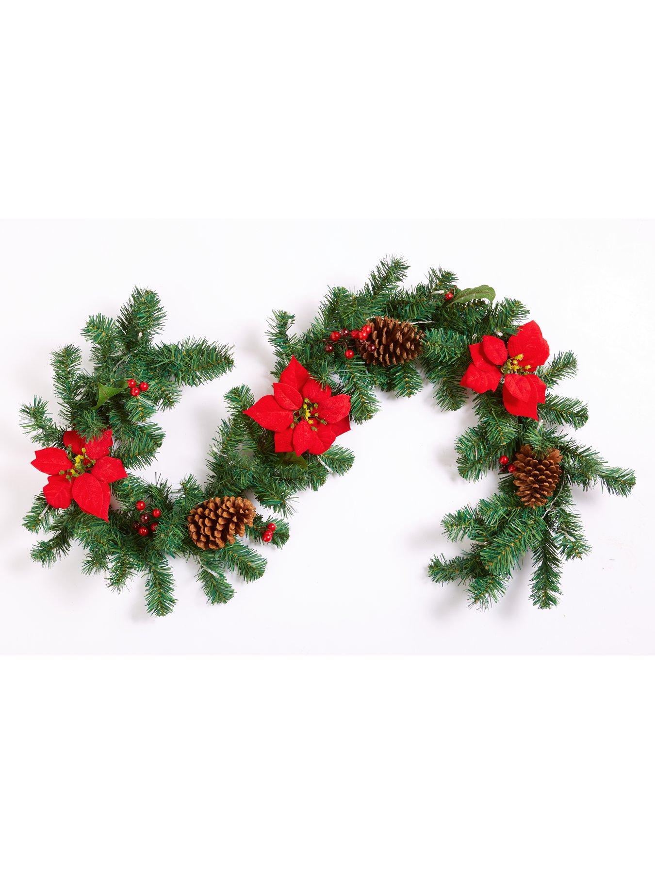 everyday-6ftnbsppoinsettia-pre-lit-christmasnbspgarland-redstillFront