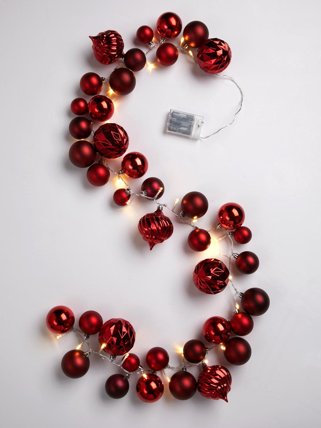 very-home-5ft-red-bauble-pre-lit-christmasnbsplightsoutfit