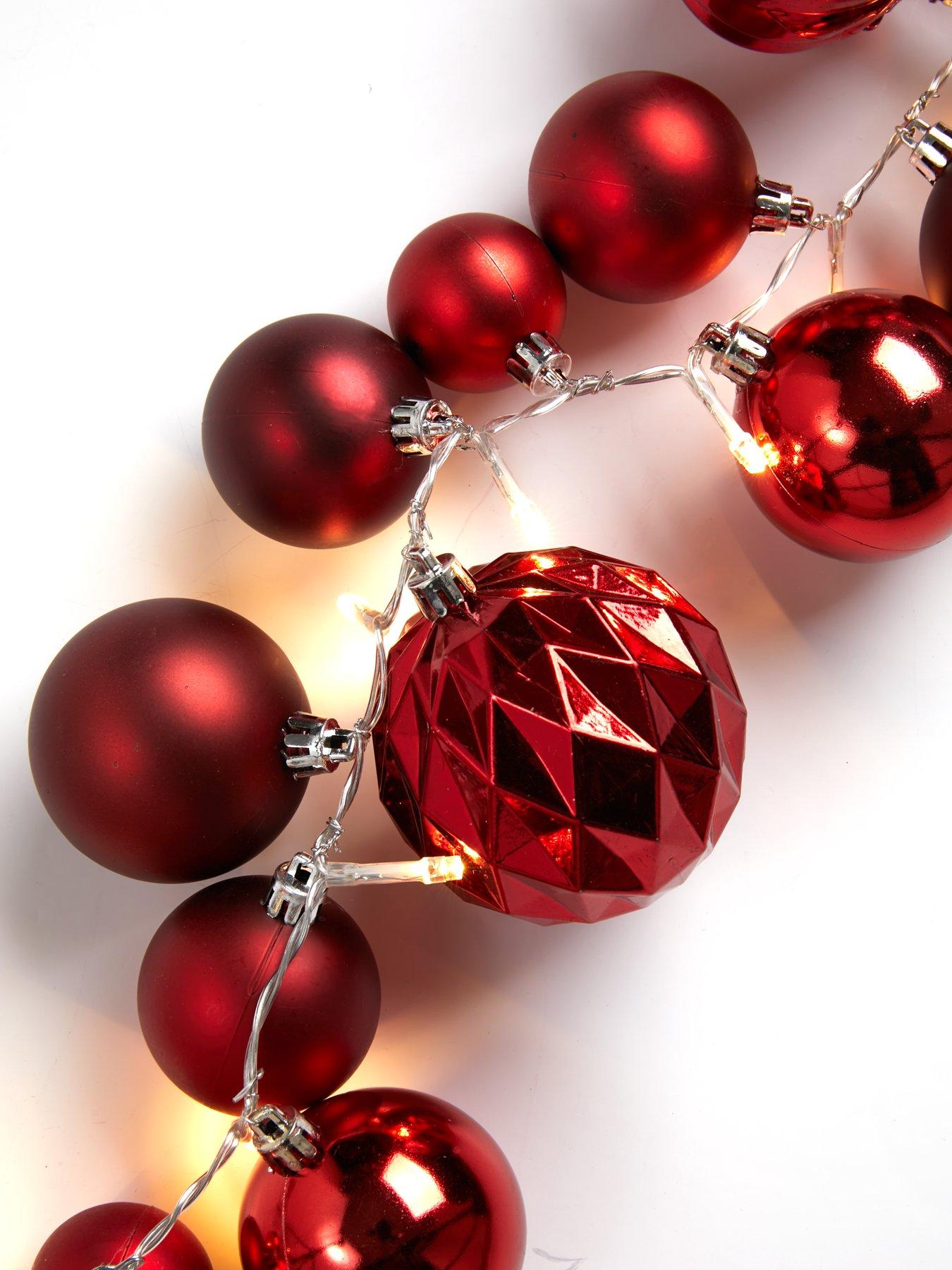 very-home-5ft-red-bauble-pre-lit-christmasnbsplightsdetail